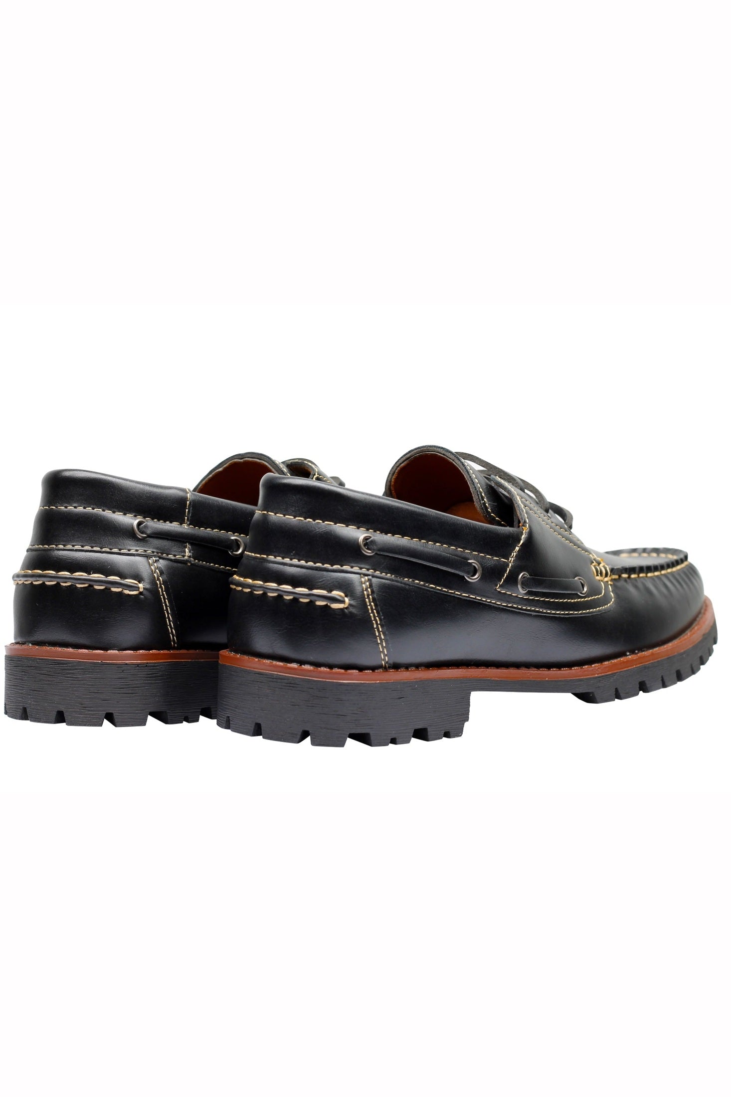 Faux Leather Boat Shoes