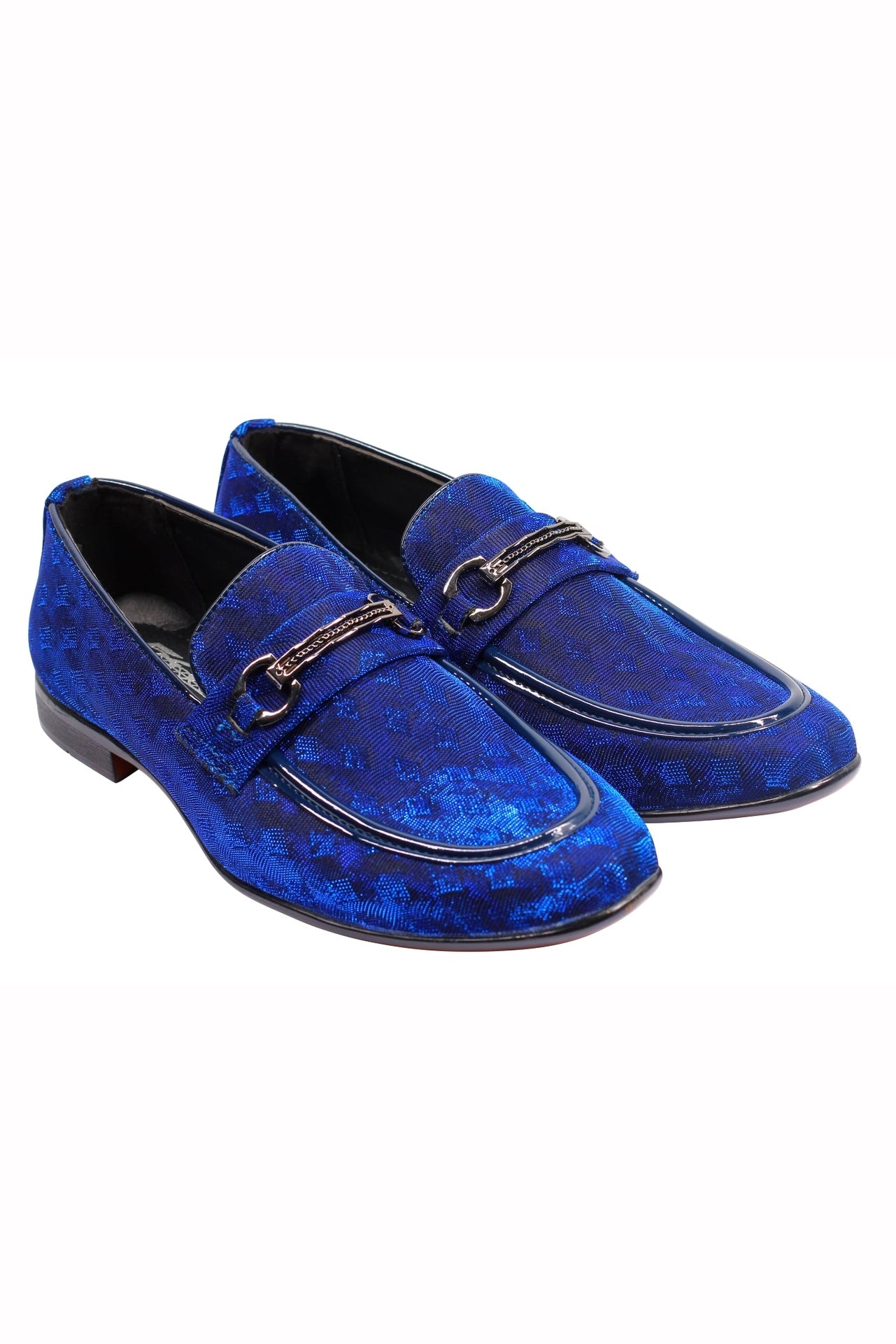 Party Loafers with Glittery Print