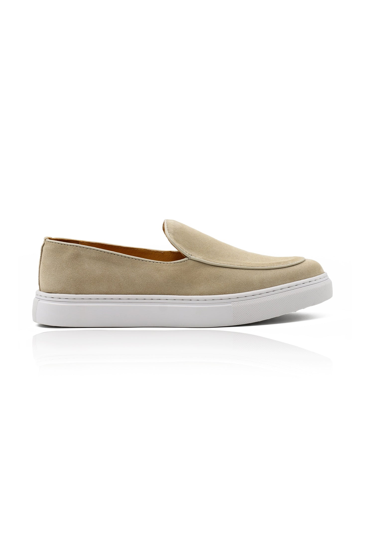 BEIGE SUEDE LEATHER LOAFERS