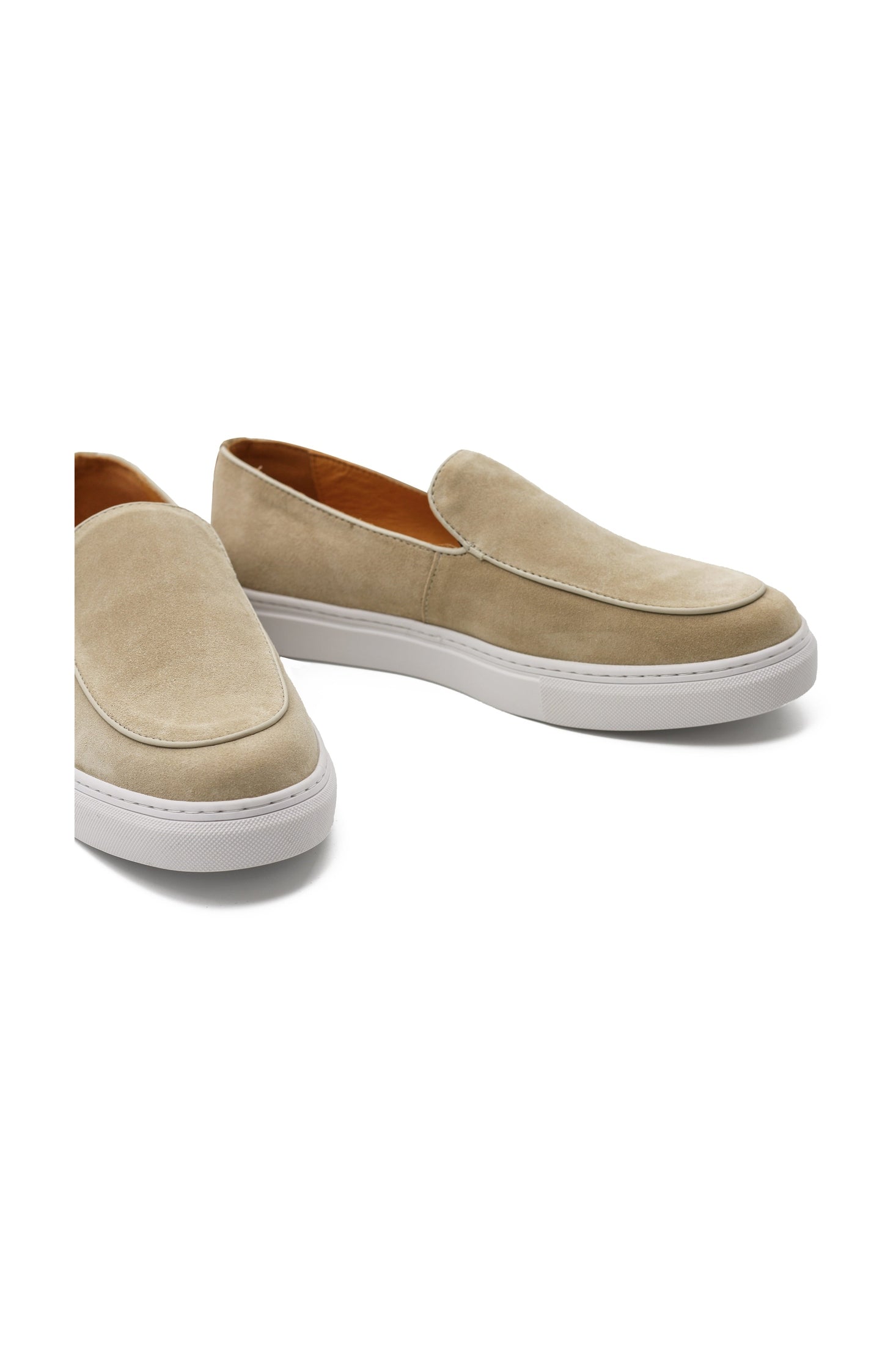 BEIGE SUEDE LEATHER LOAFERS