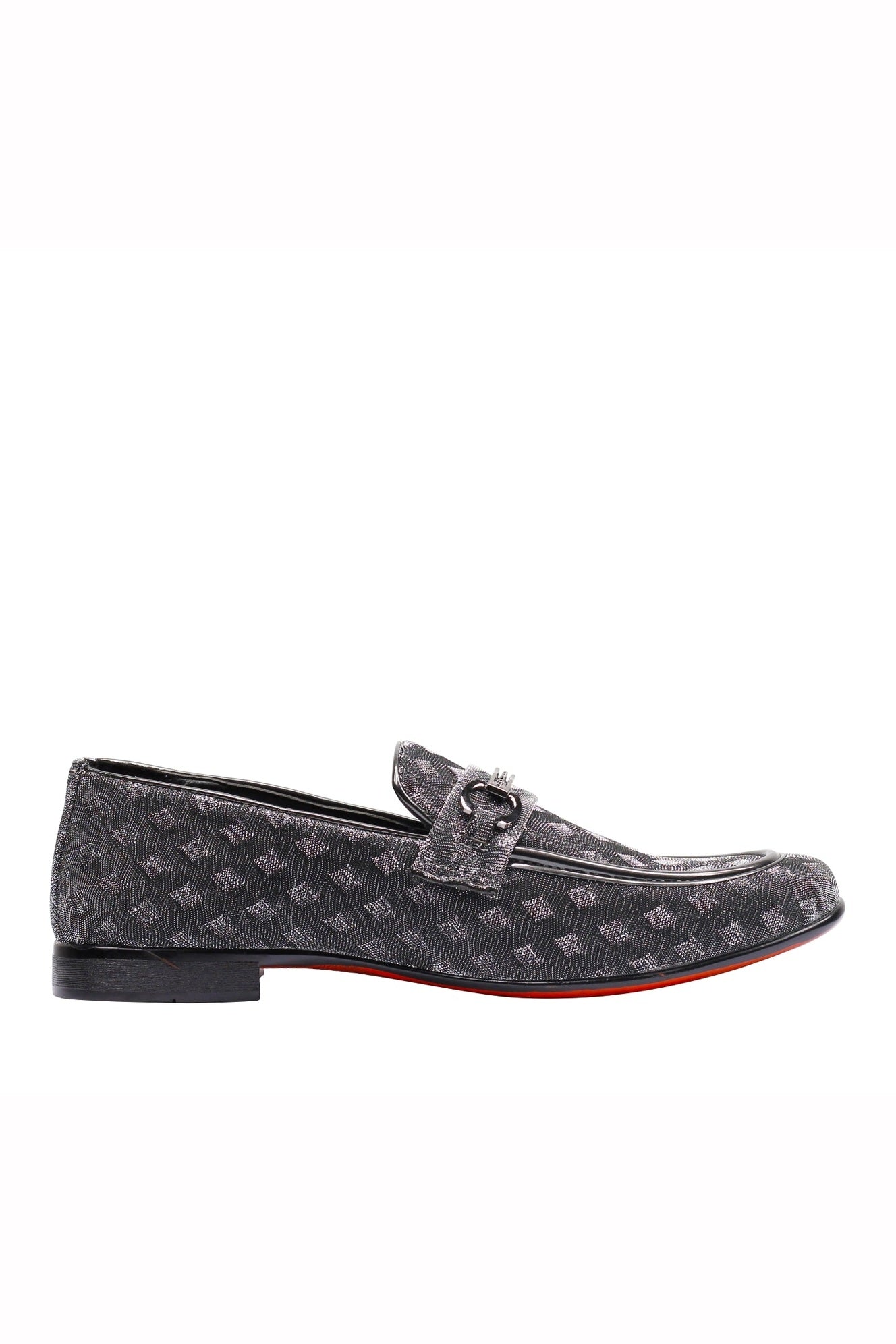 Party Loafers with Glittery Print