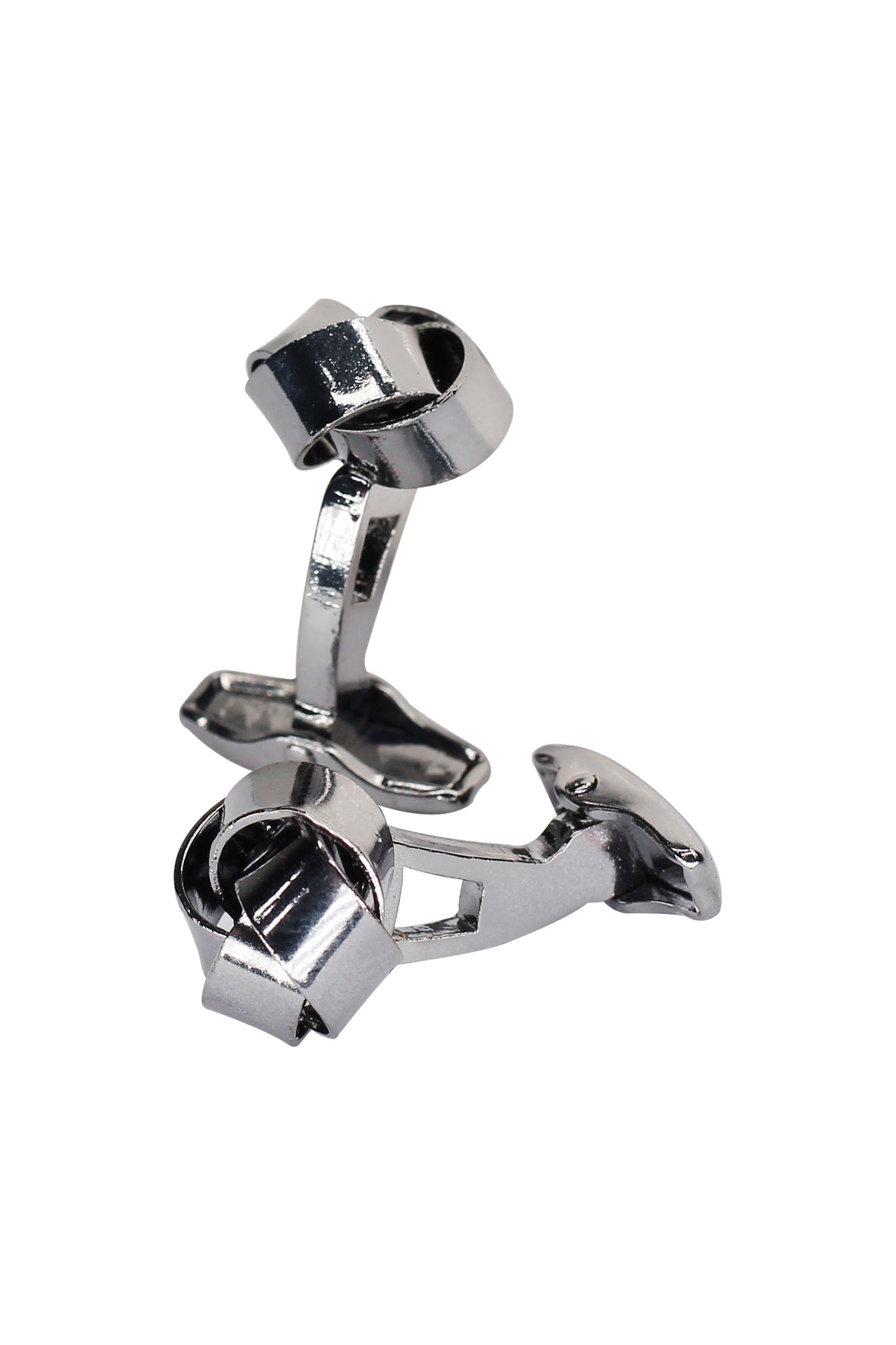 KNOT SILVER DARK TONE CUFFLINKS