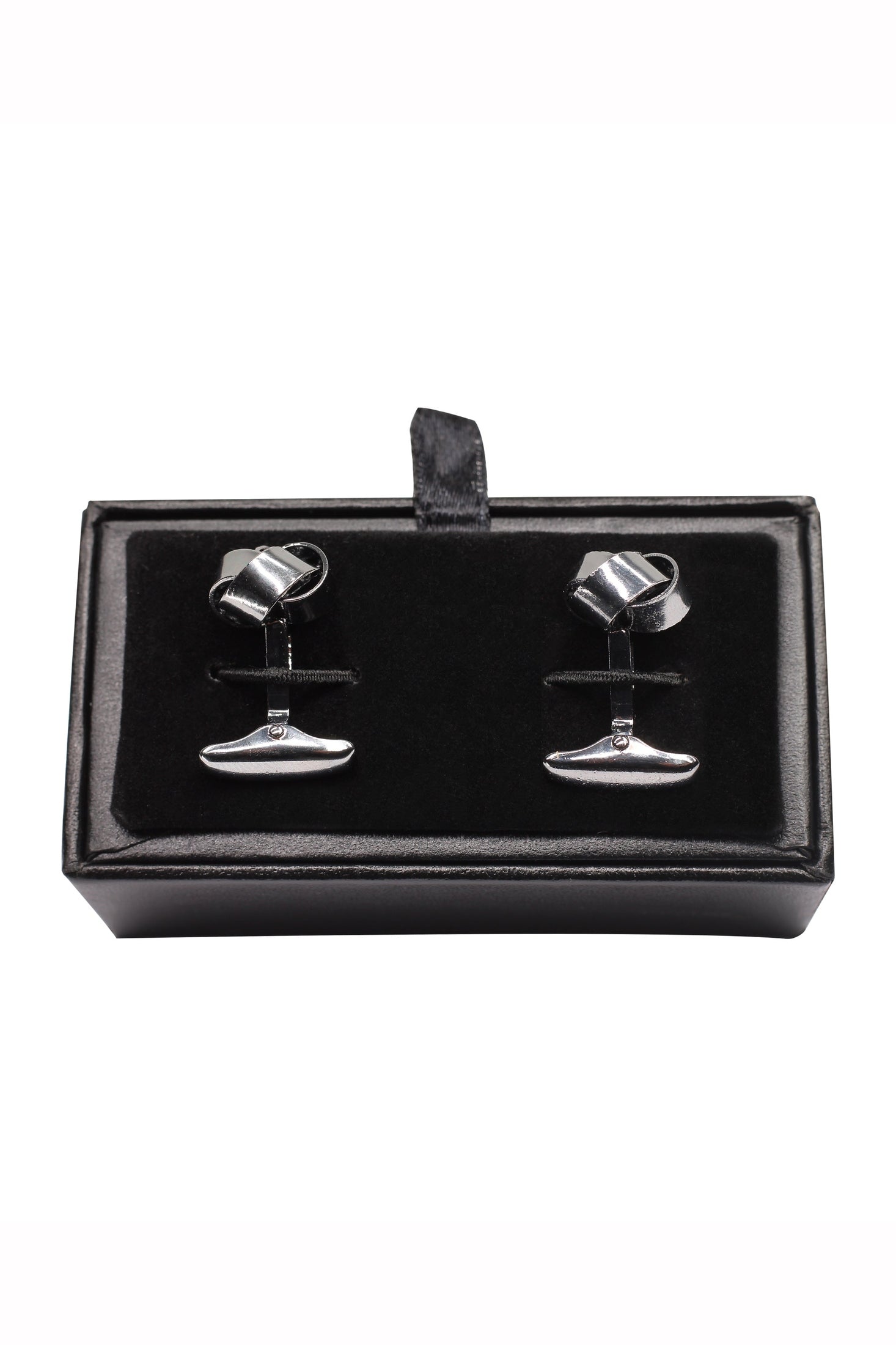 KNOT SILVER DARK TONE CUFFLINKS