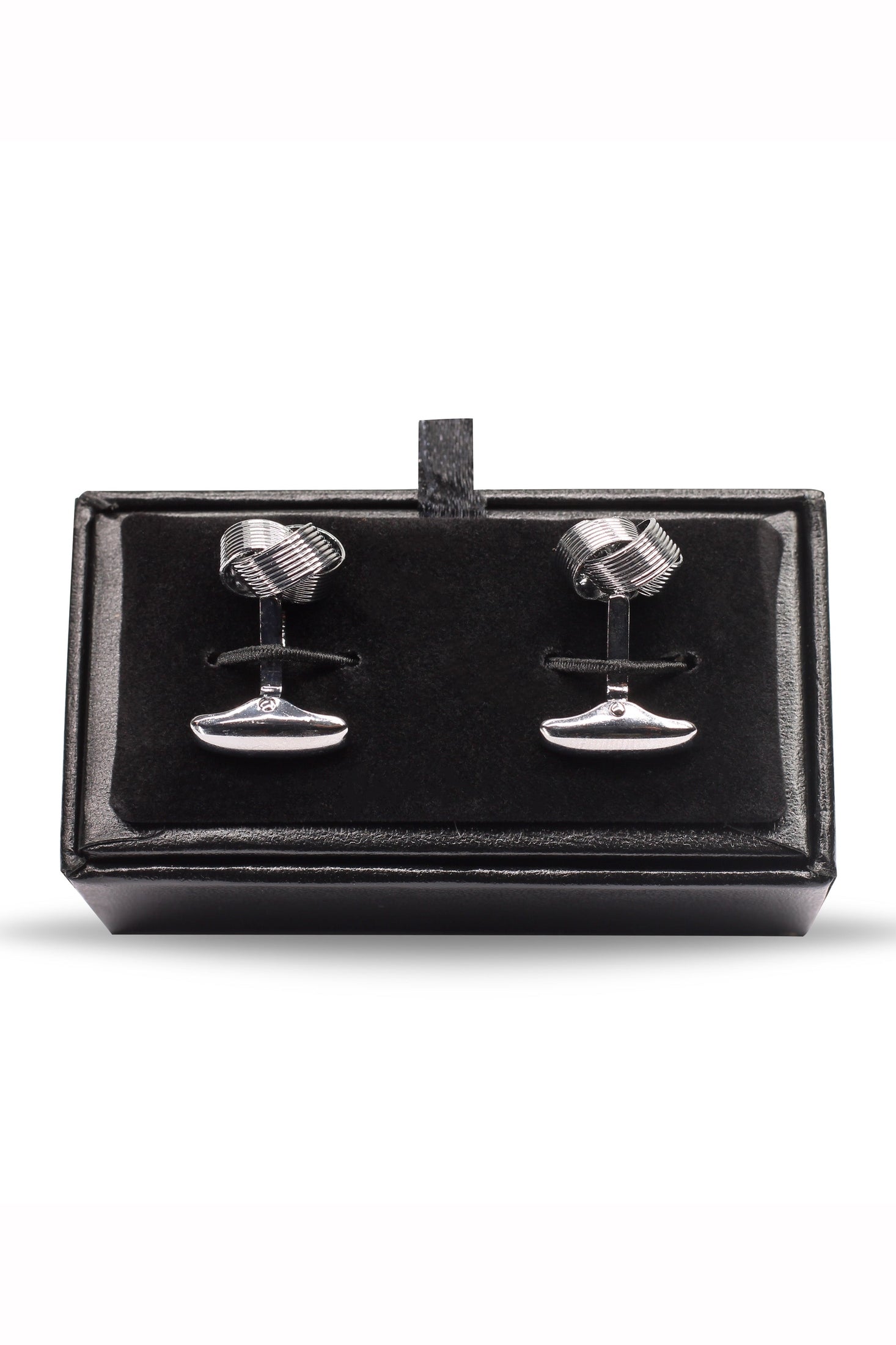 FINE WIRE DARK TONE SILVER CUFFLINKS