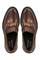 SNAFFLE BIT LUG SOLE BROWN POLISHED LEATHER LOAFERS Sartorial Shoes