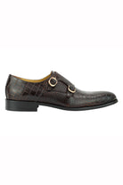 CROC PRINT BROWN DOUBLE MONK