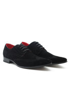 BLACK SUEDE BROGUES DRESS SHOES