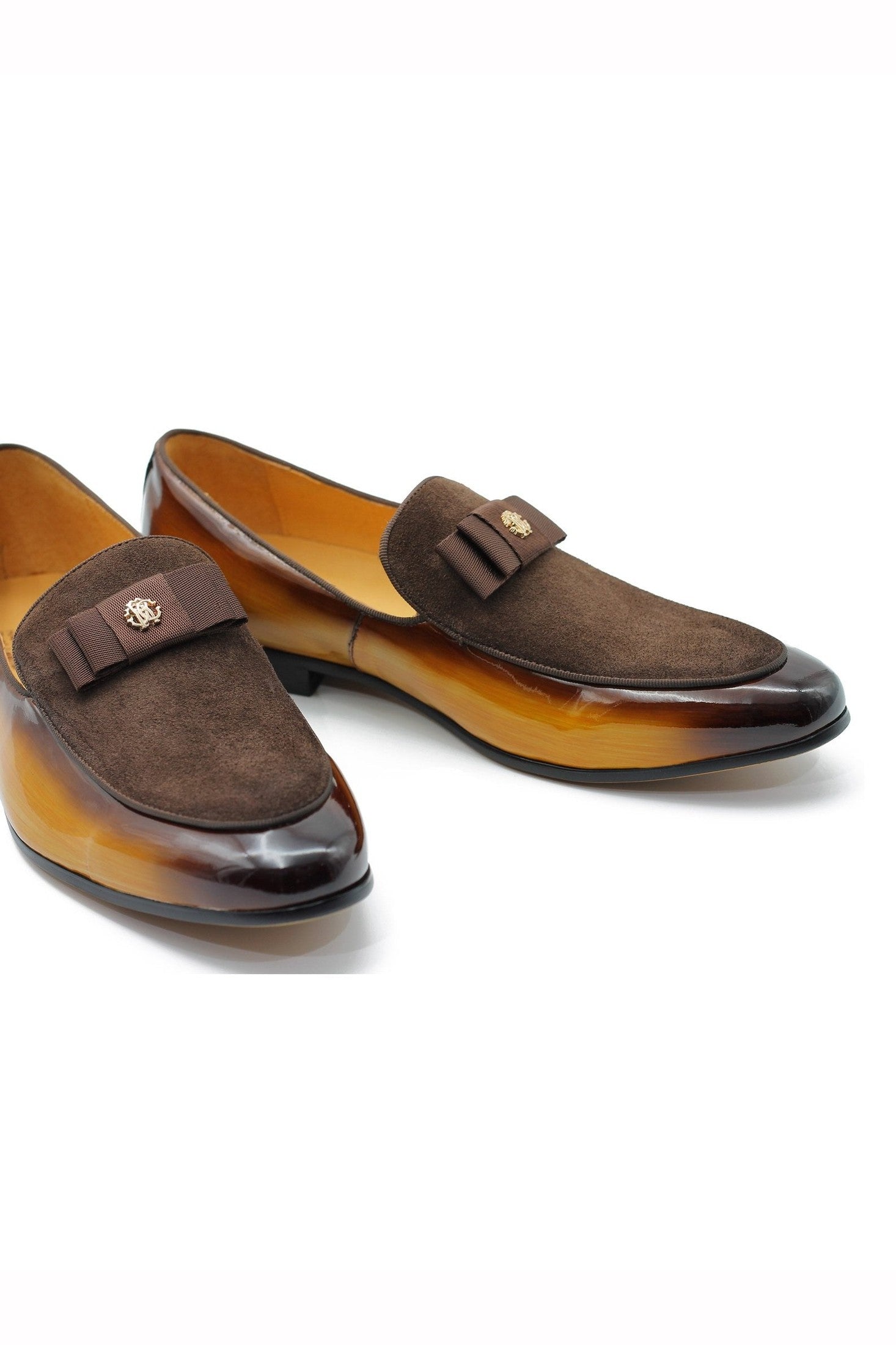 BLACK PATENT BOW LOAFER