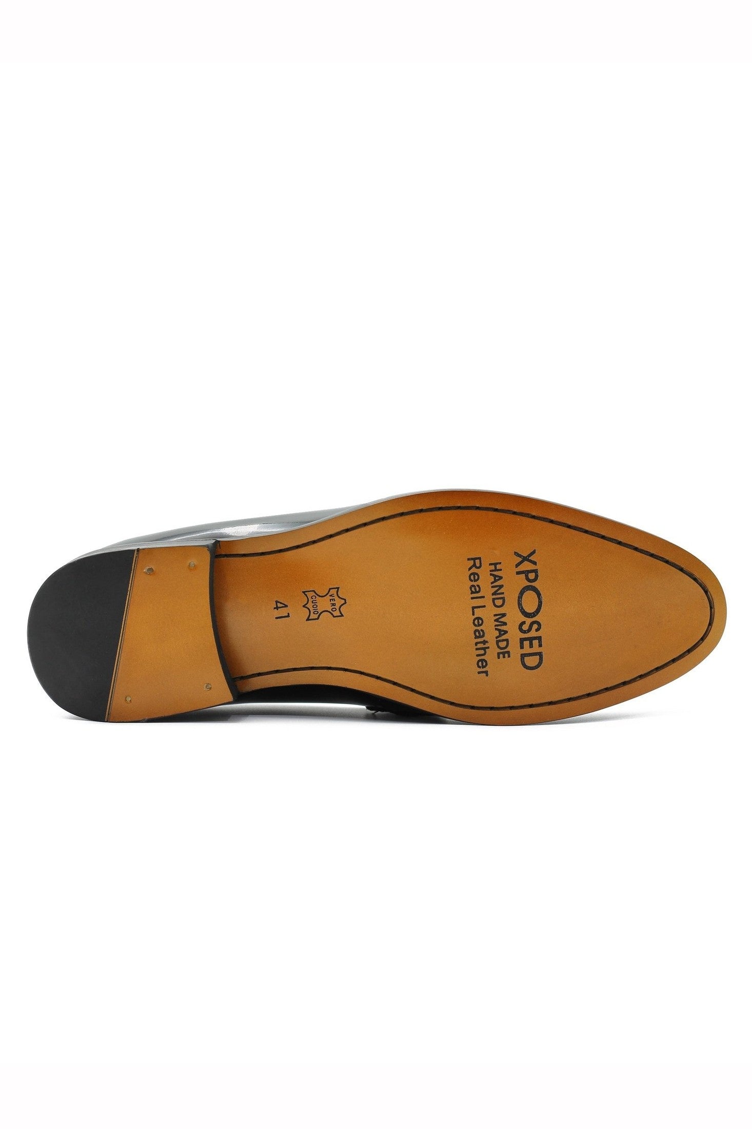 BLACK PATENT GOLD BUCKLE PARTY LOAFER