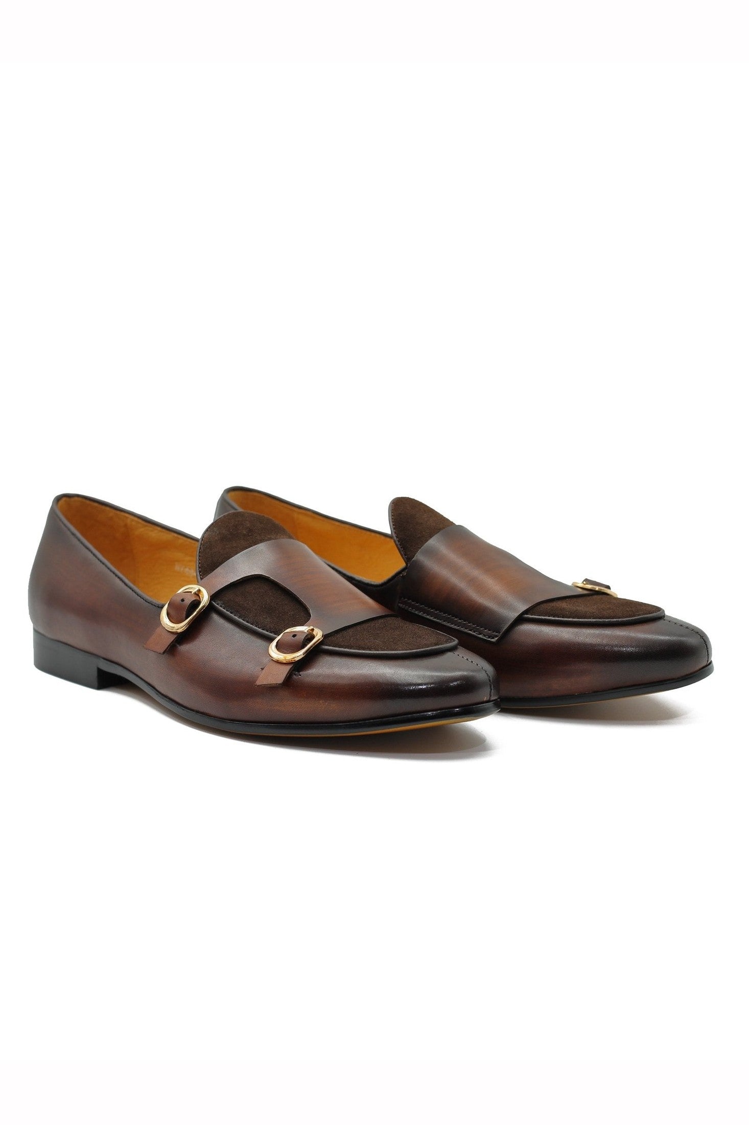 TAN DOUBLE BUCKLE LOAFER