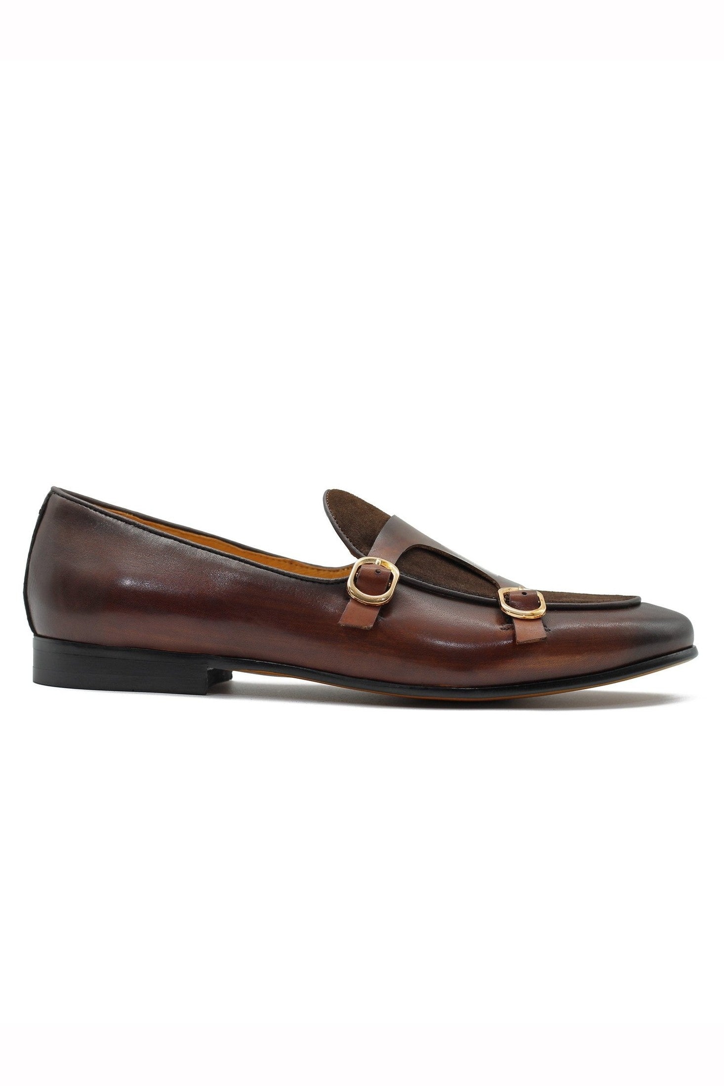 TAN DOUBLE BUCKLE LOAFER