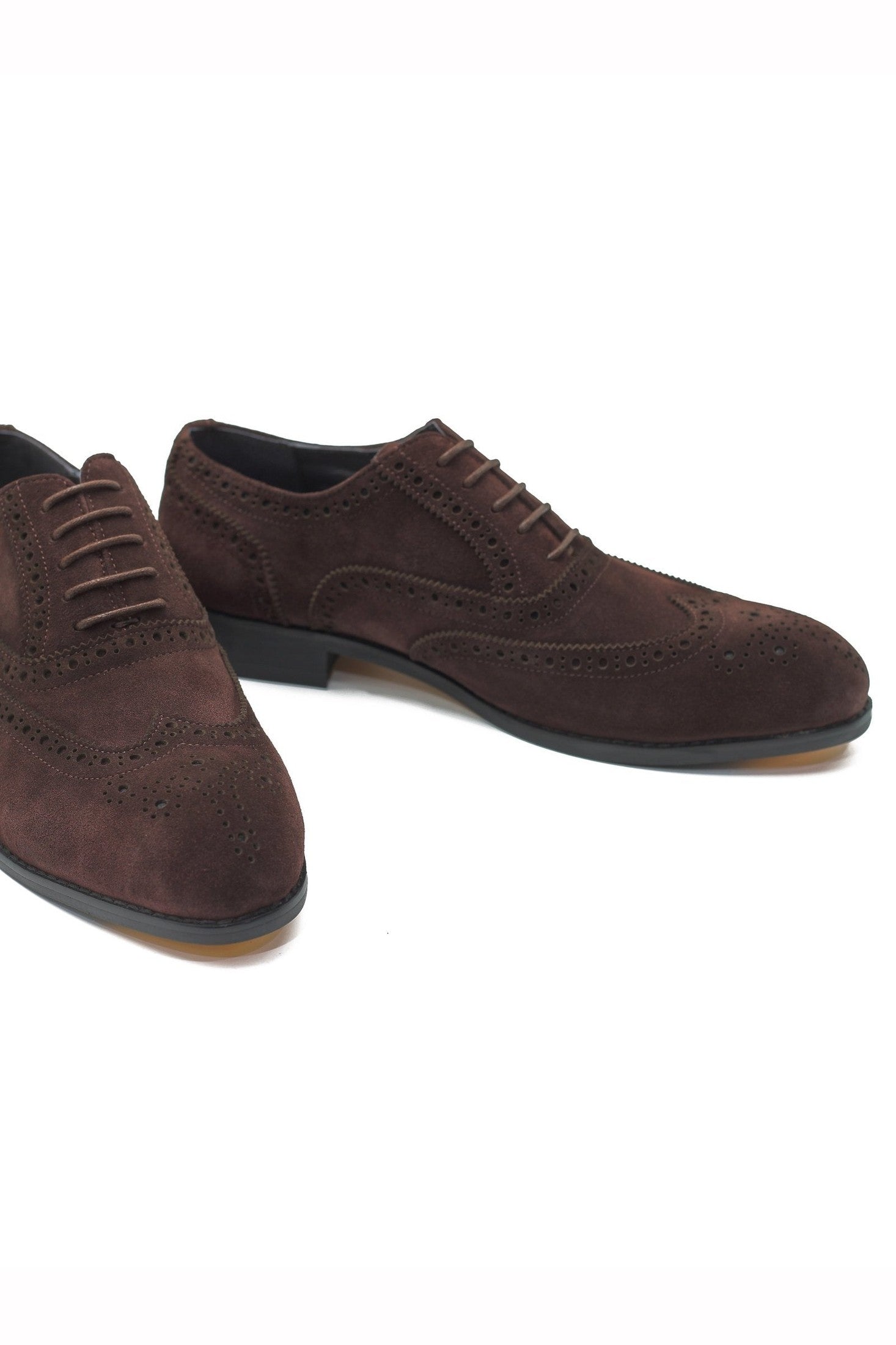 FULL BROGUE IN BROWN SUEDE