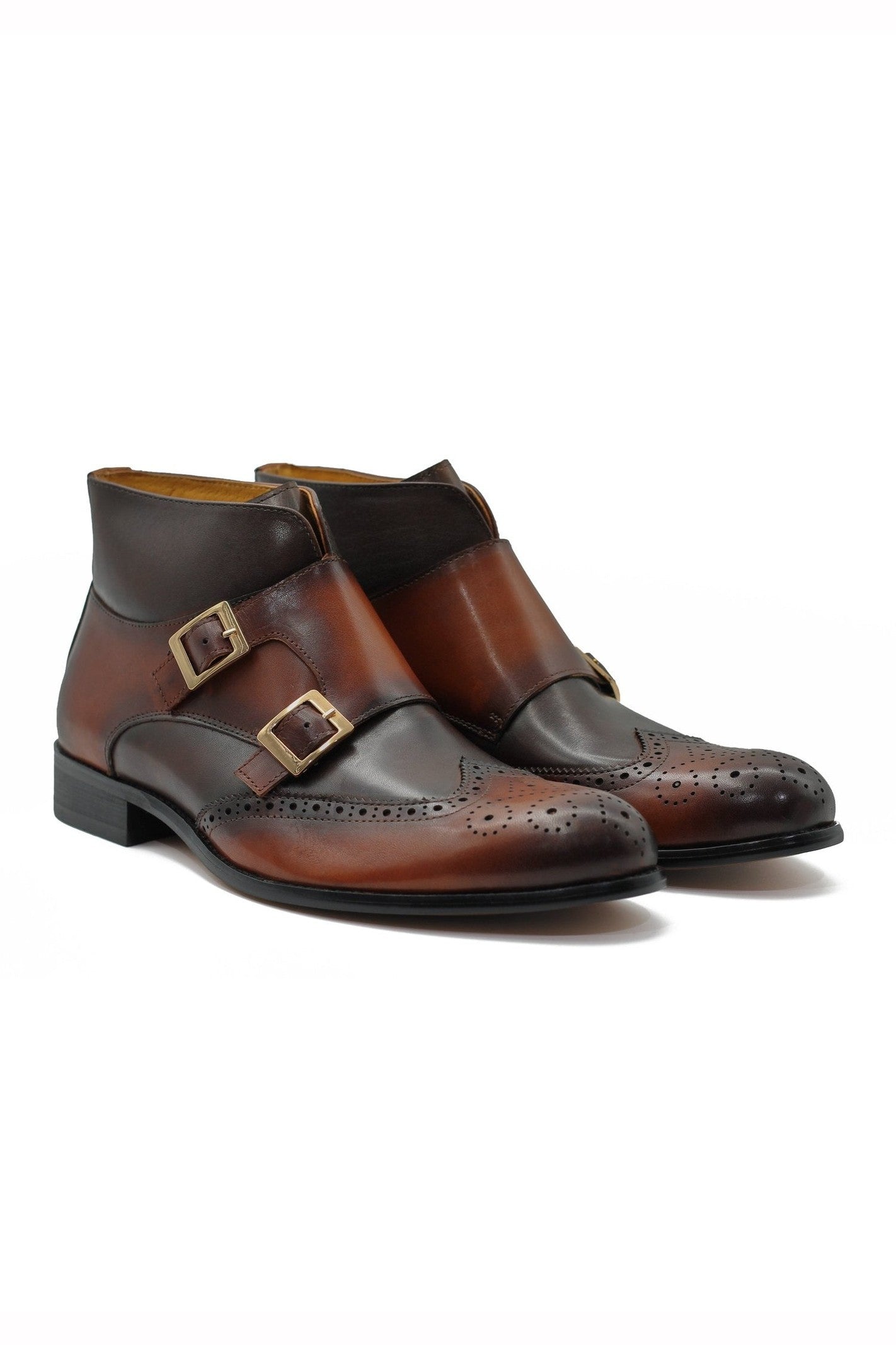 BROWN DOUBLE MONK BROGUES