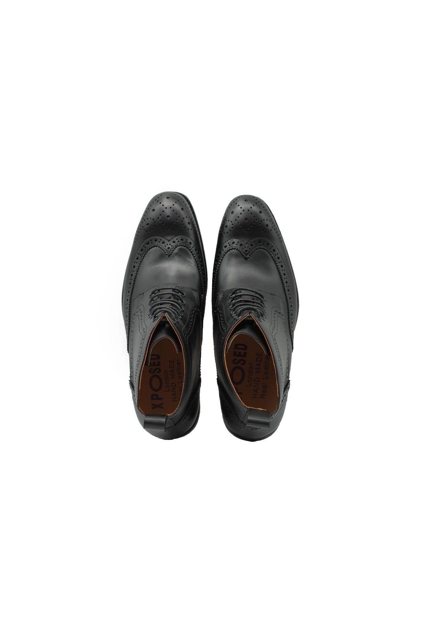 BLACK DERBY LEATHER BOOTS