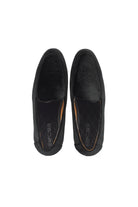 BLACK VELVET TUXEDO SLIPPERS