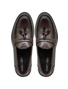Men’s Brown Faux Leather Retro Tassel Loafers