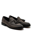 Men’s Brown Faux Leather Tassel Loafers