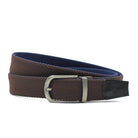 NAVY & BROWN REVERSIBLE STRETCH BELT