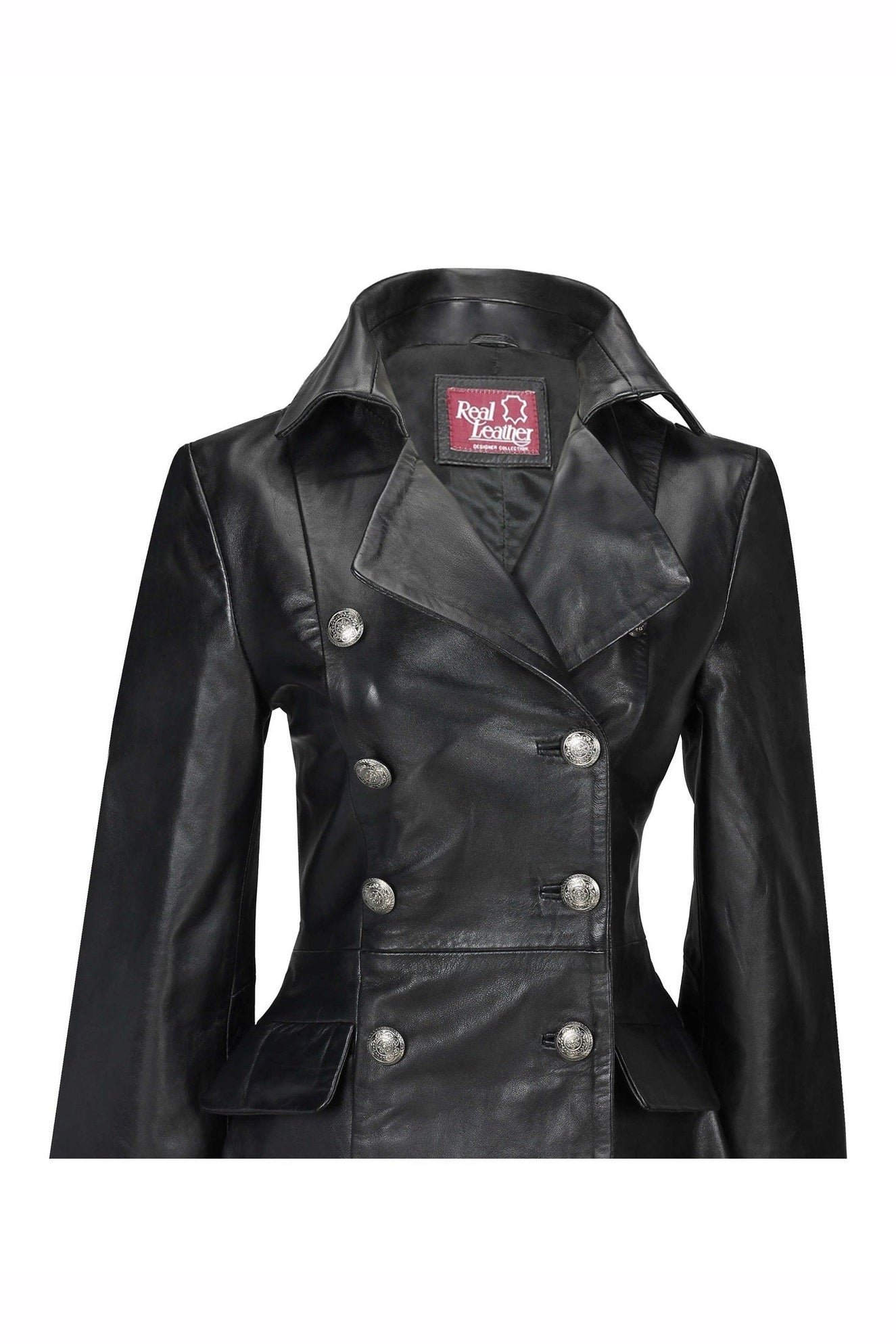 Victorian Leather Jacket Black