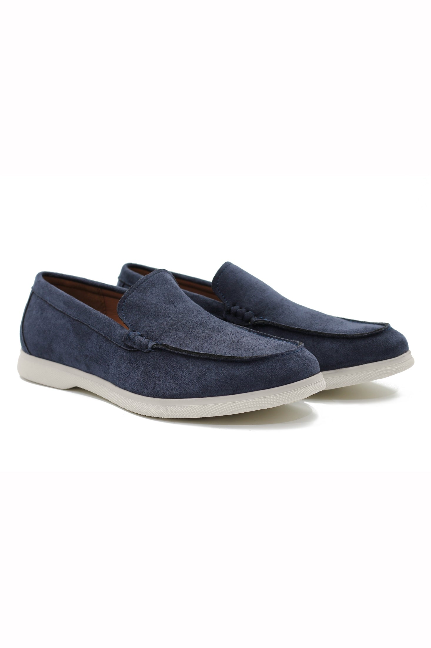 SUEDE FAUX LEATHER MOCCASINS