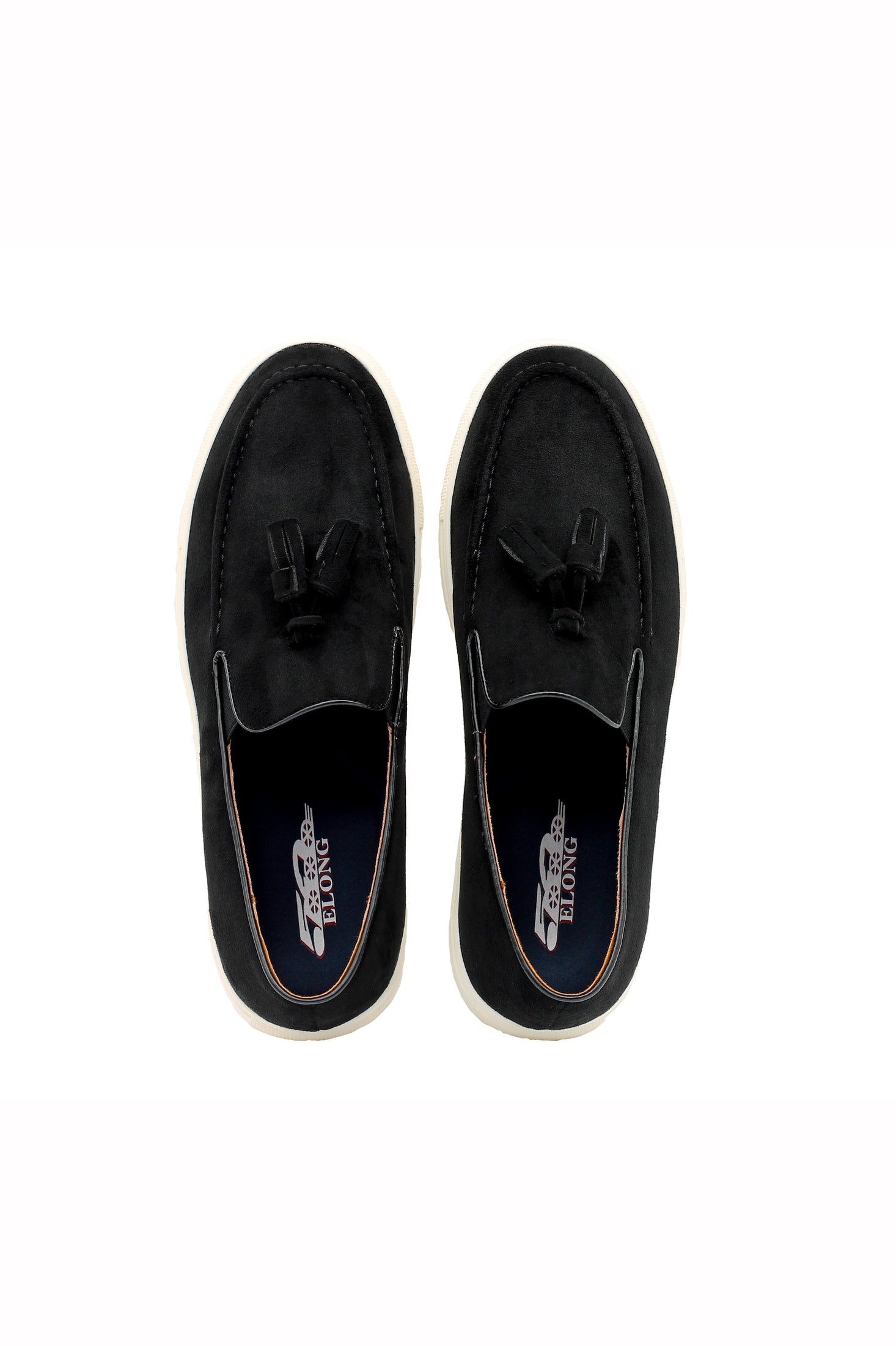 FAUX LEATHER SUEDE SNEAKER WITH TASSEL