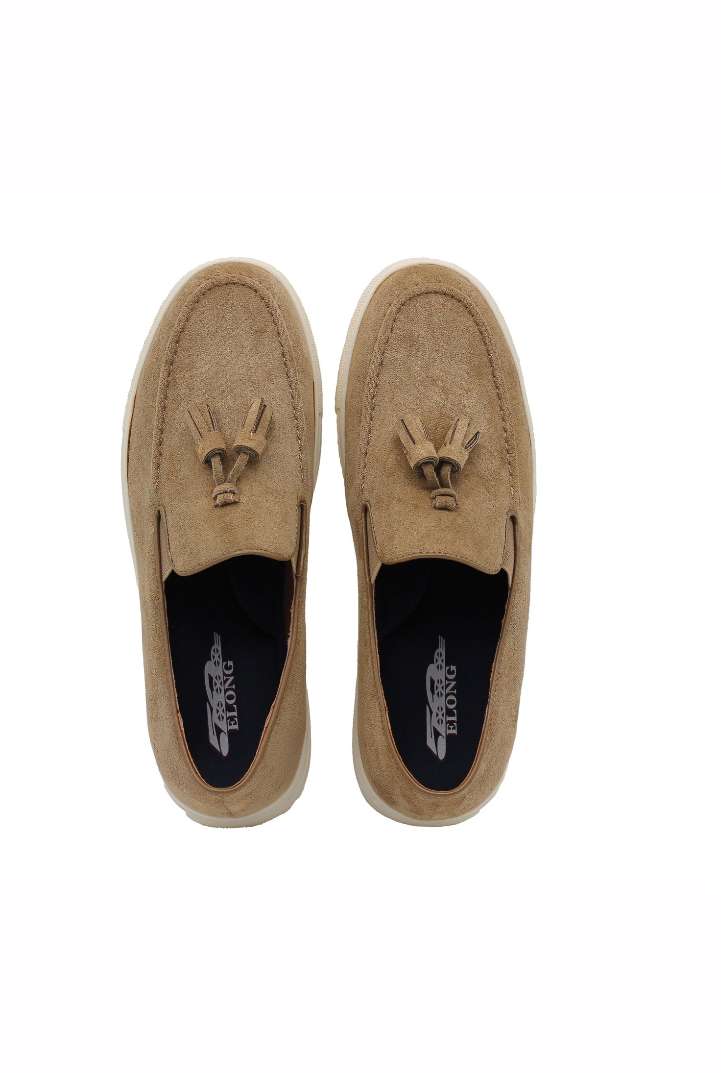 FAUX LEATHER SUEDE SNEAKER WITH TASSEL