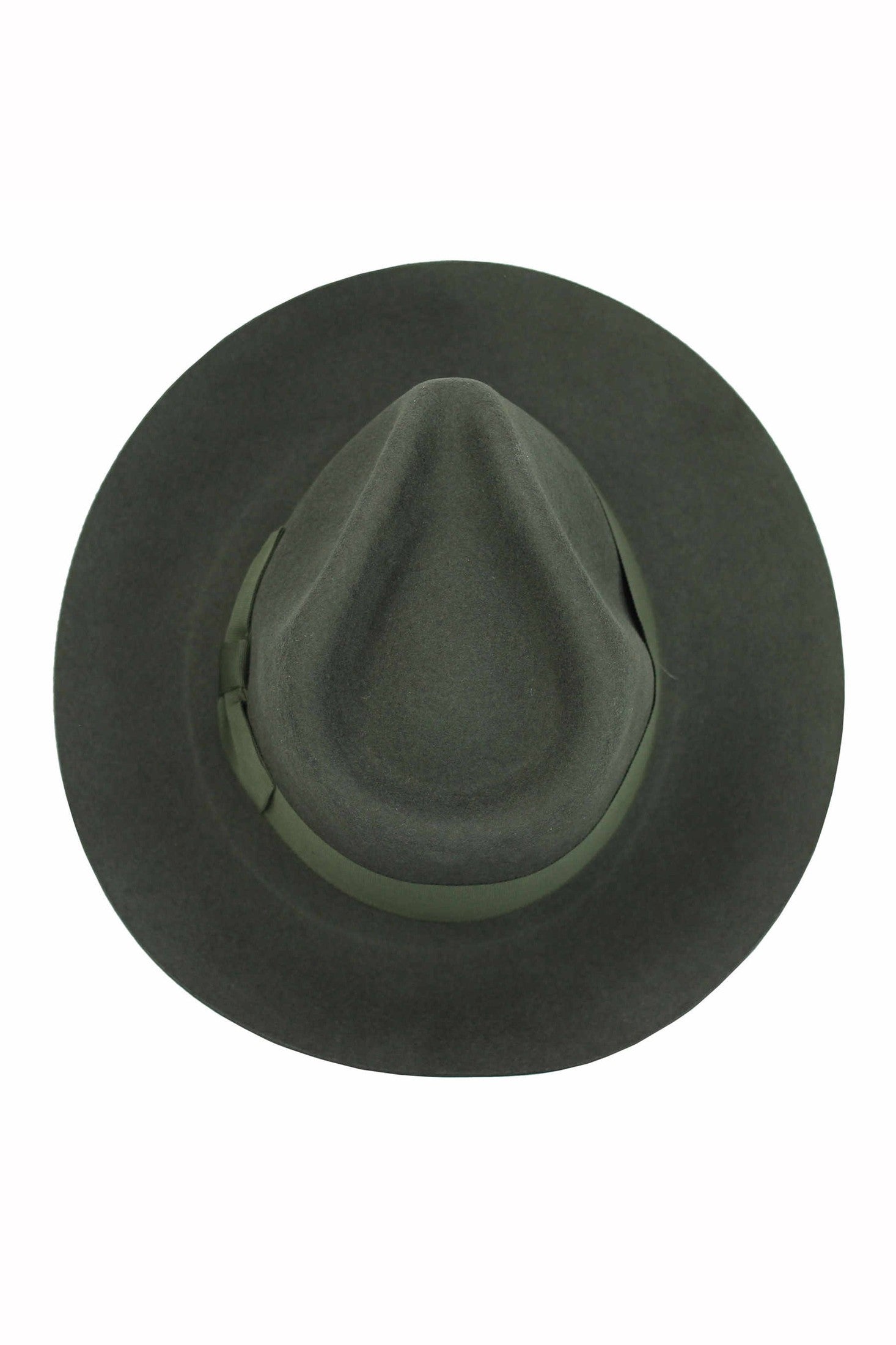 Gladwin Bond 100% Wool Green Fedora Stiff Hat