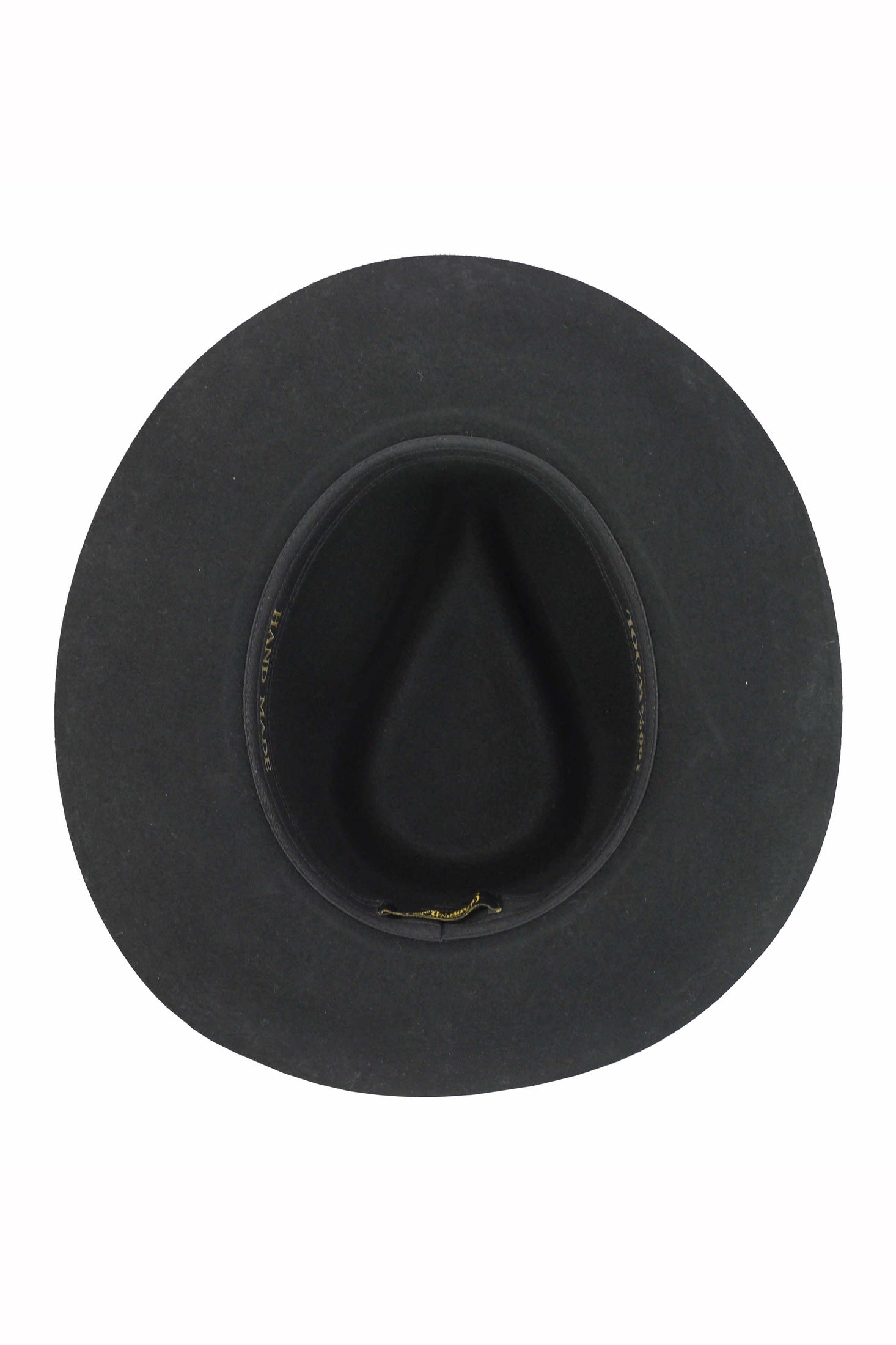 Gladwin Bond 100% Wool Black Fedora Stiff Hat