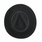 Gladwin Bond 100% Wool Black Fedora Stiff Hat