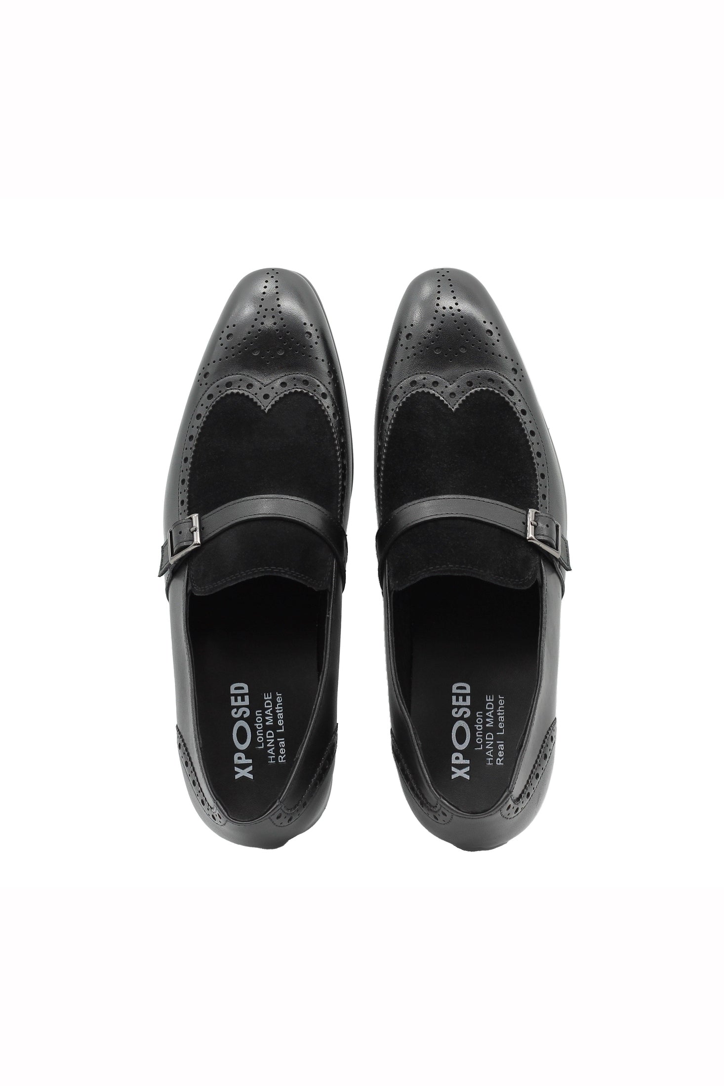 BLACK SUEDE BROUGE LOAFER