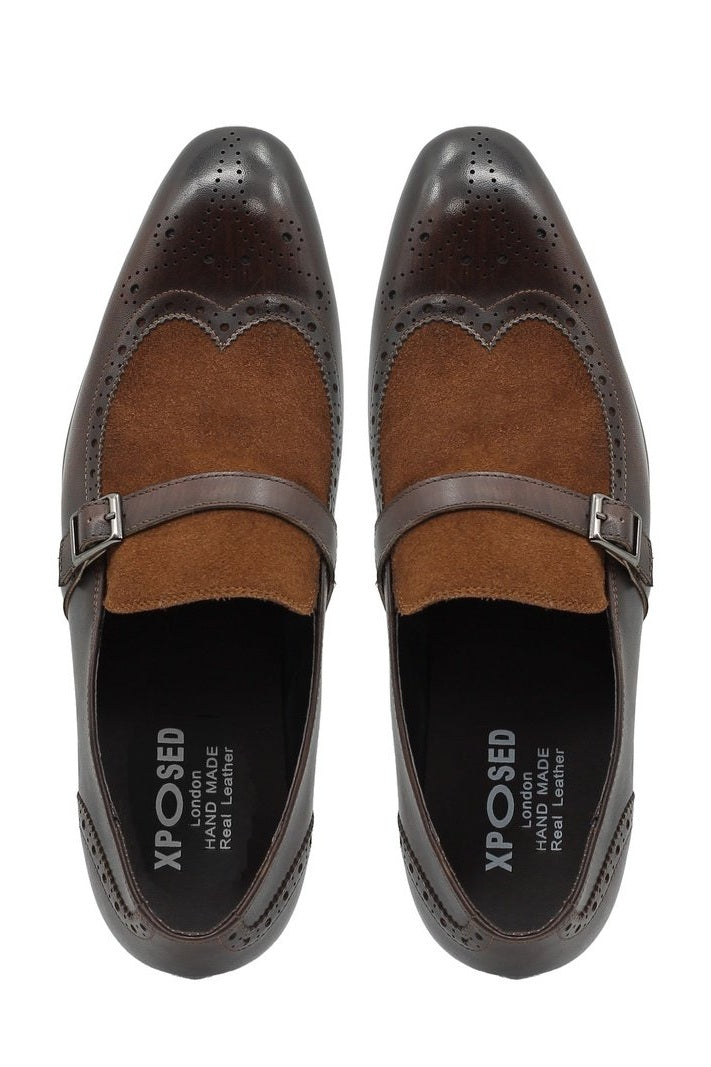 BROWN SUEDE BROUGE LOAFER