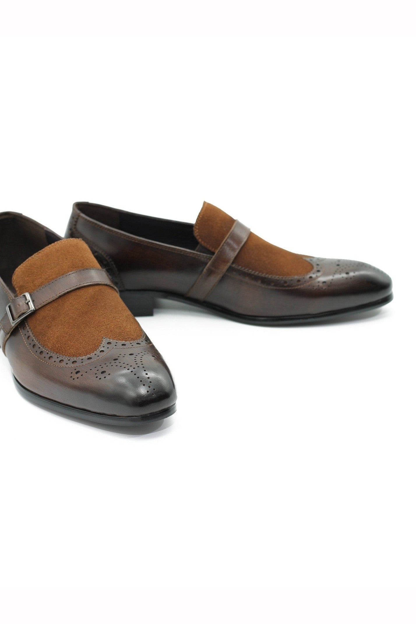 BROWN SUEDE BROUGE LOAFER