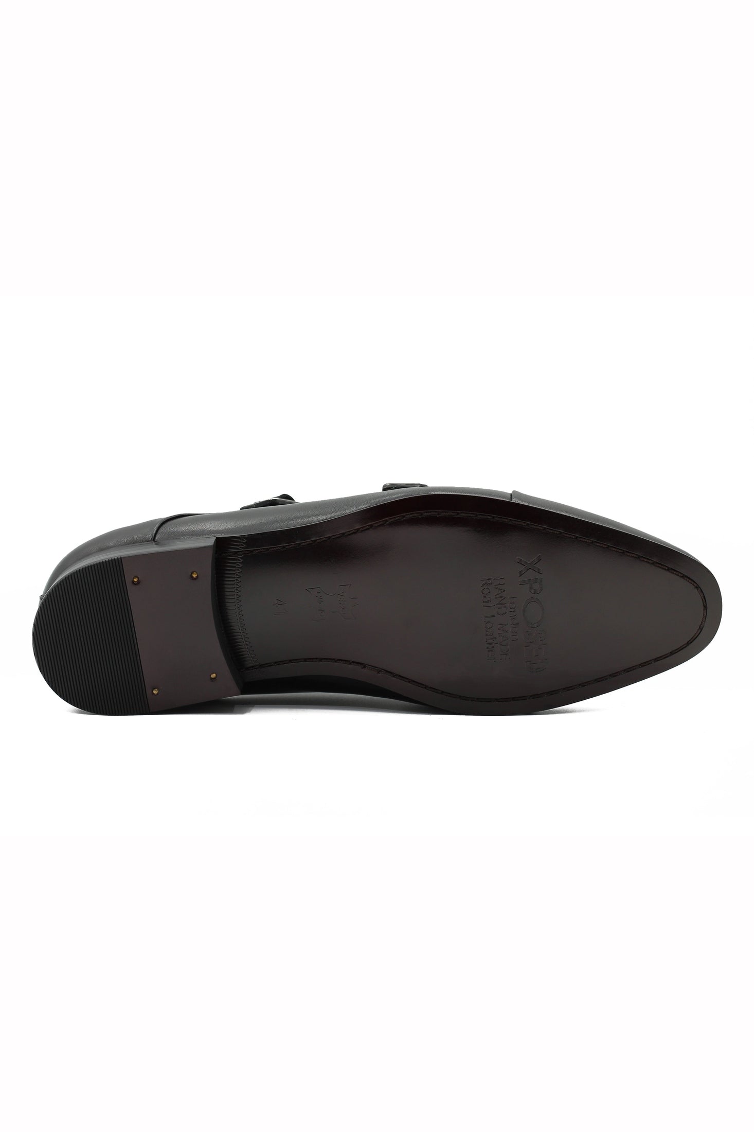 BLACK TOE CAP DOUBLE MONK XPOSED London