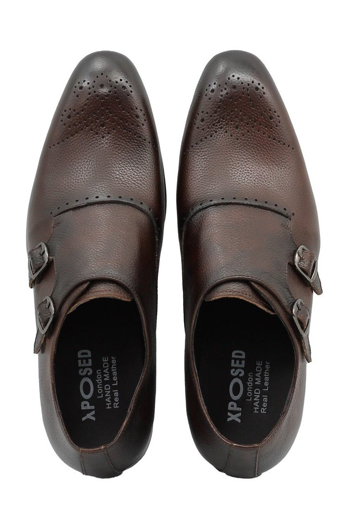 BROWN GRAIN DOUBLE MONK