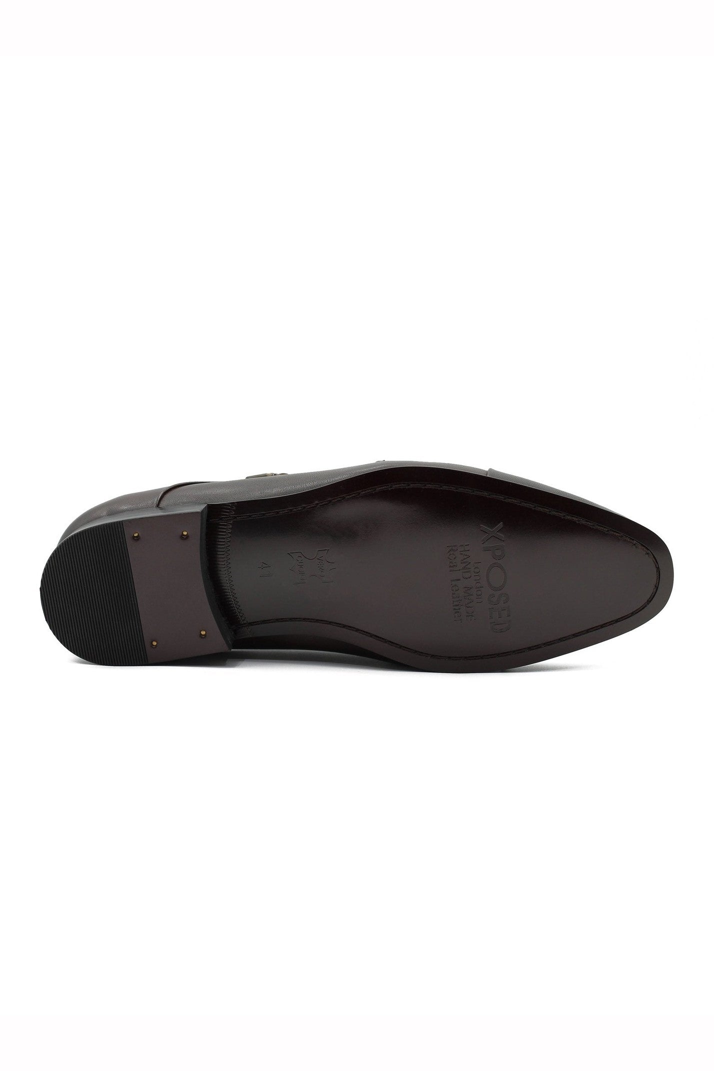BROWN TOE CAP DOUBLE MONK