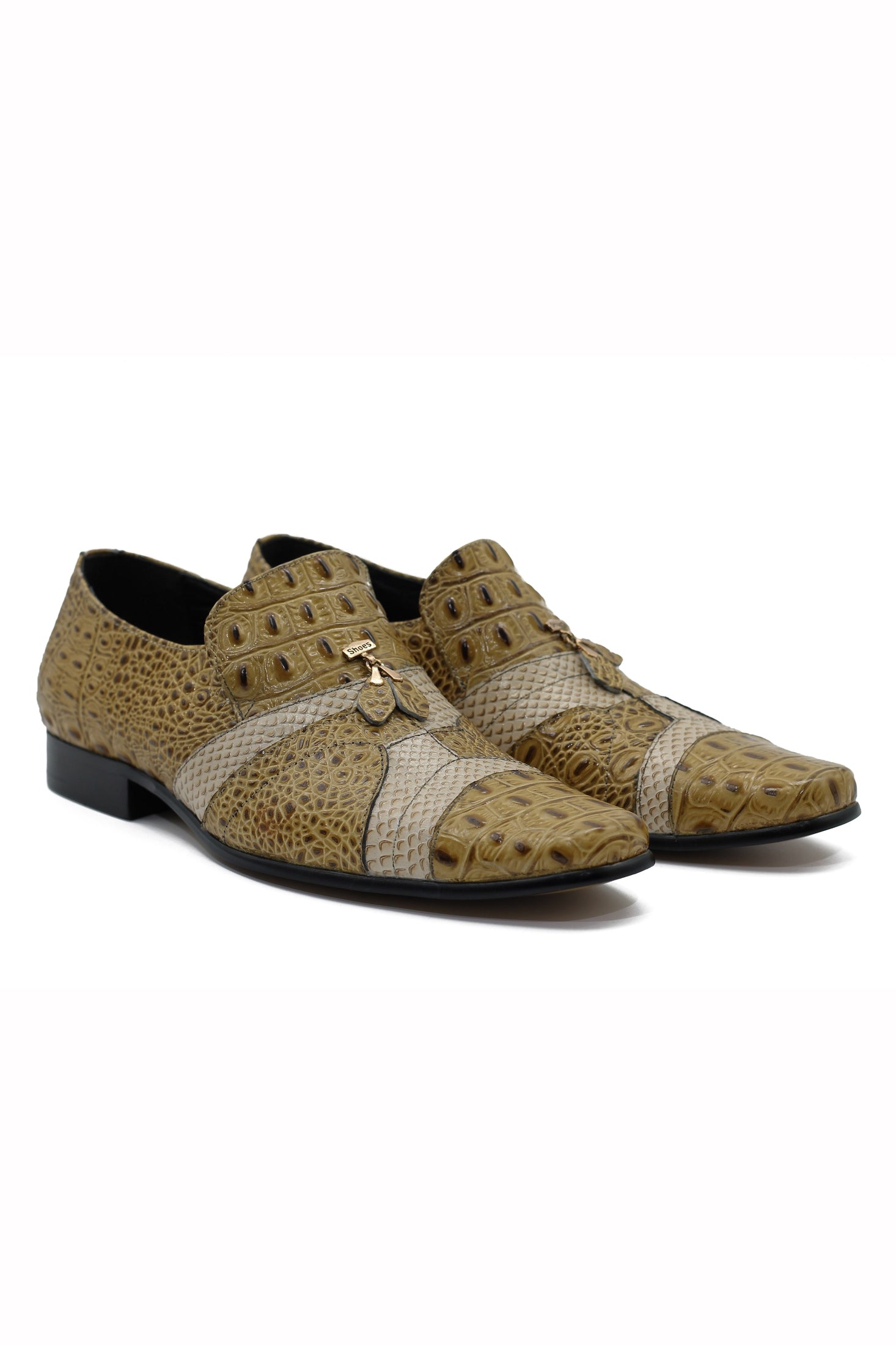 CREAM 2 TONE PRINTED LOAFER