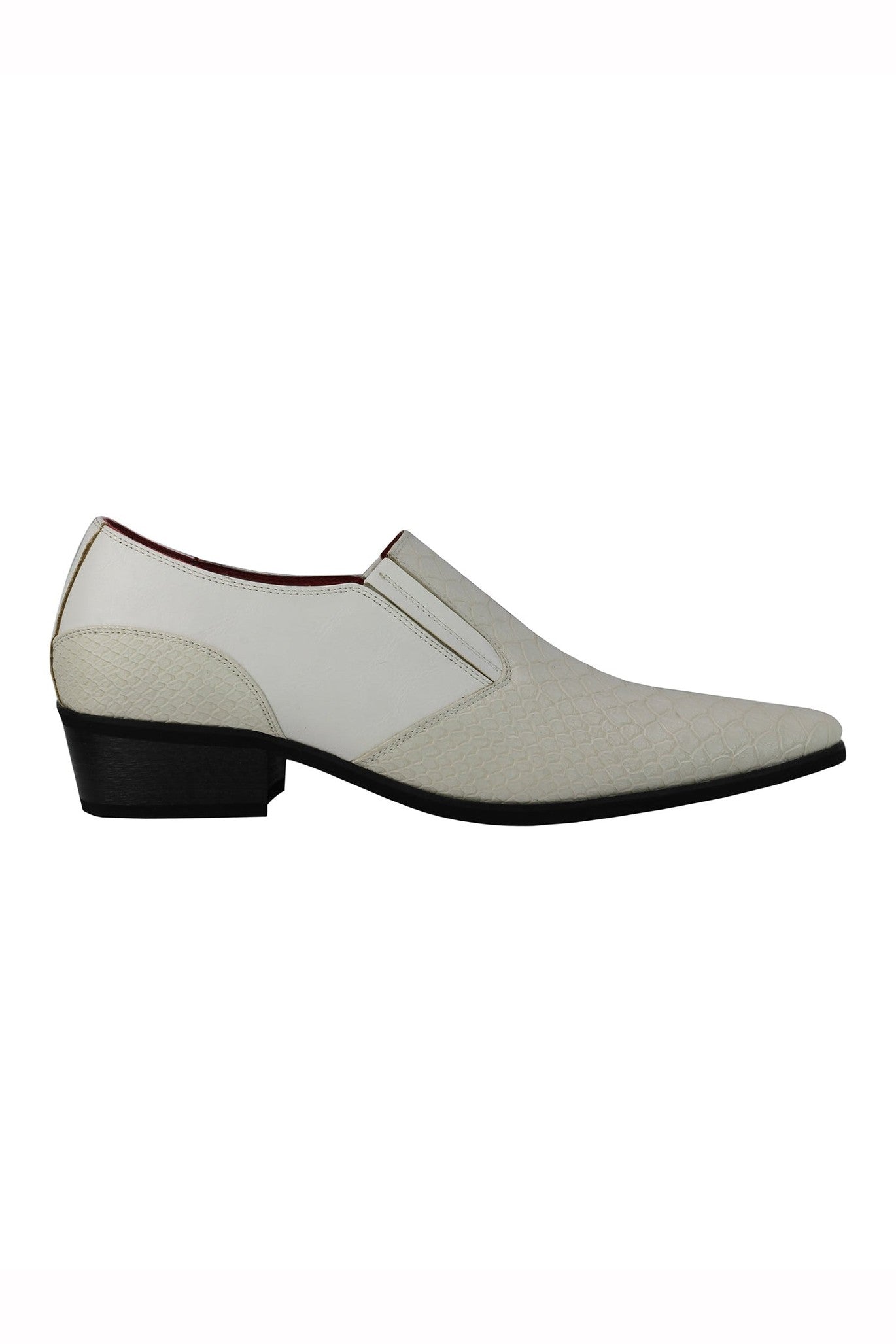 Faux Leather Emboss Loafers