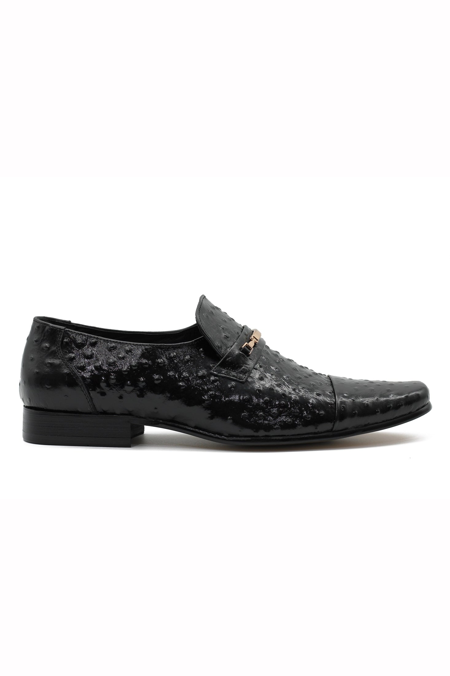 BLACK PRINTED LOAFER