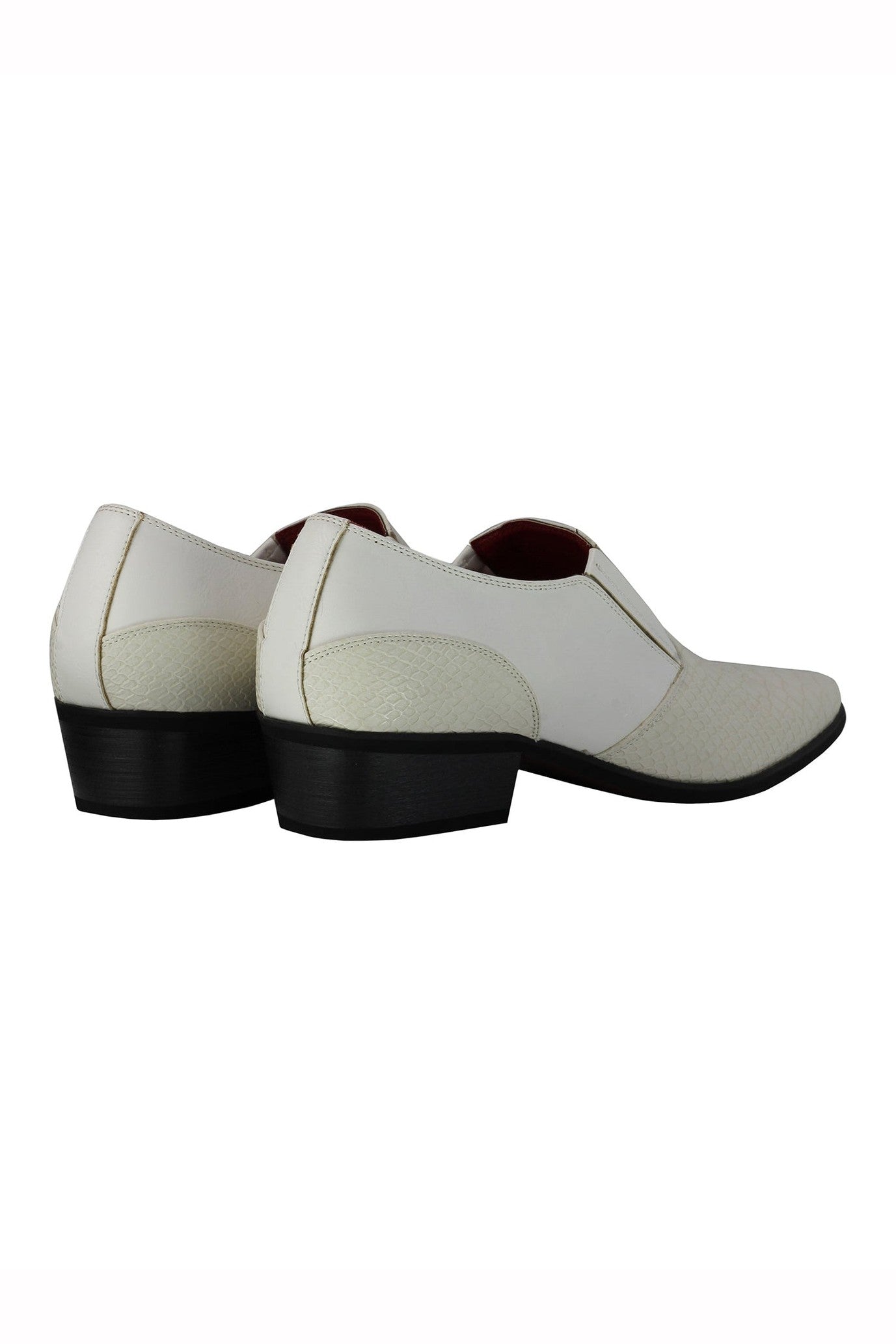 Faux Leather Emboss Loafers