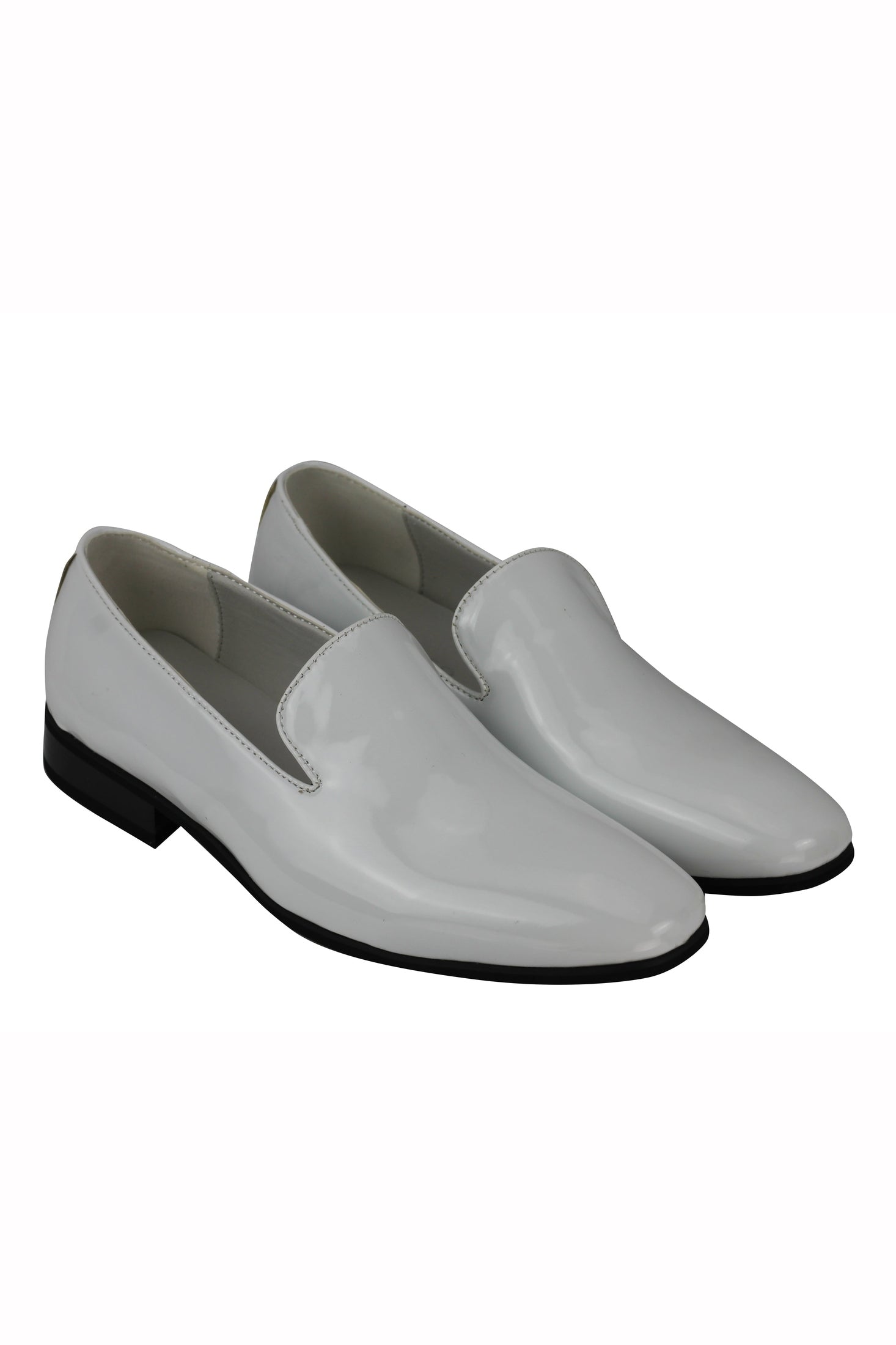 NEW MENS LOAFERS PATENT LEATHER SMART CASUAL SLIP ON DRIVING SHOES