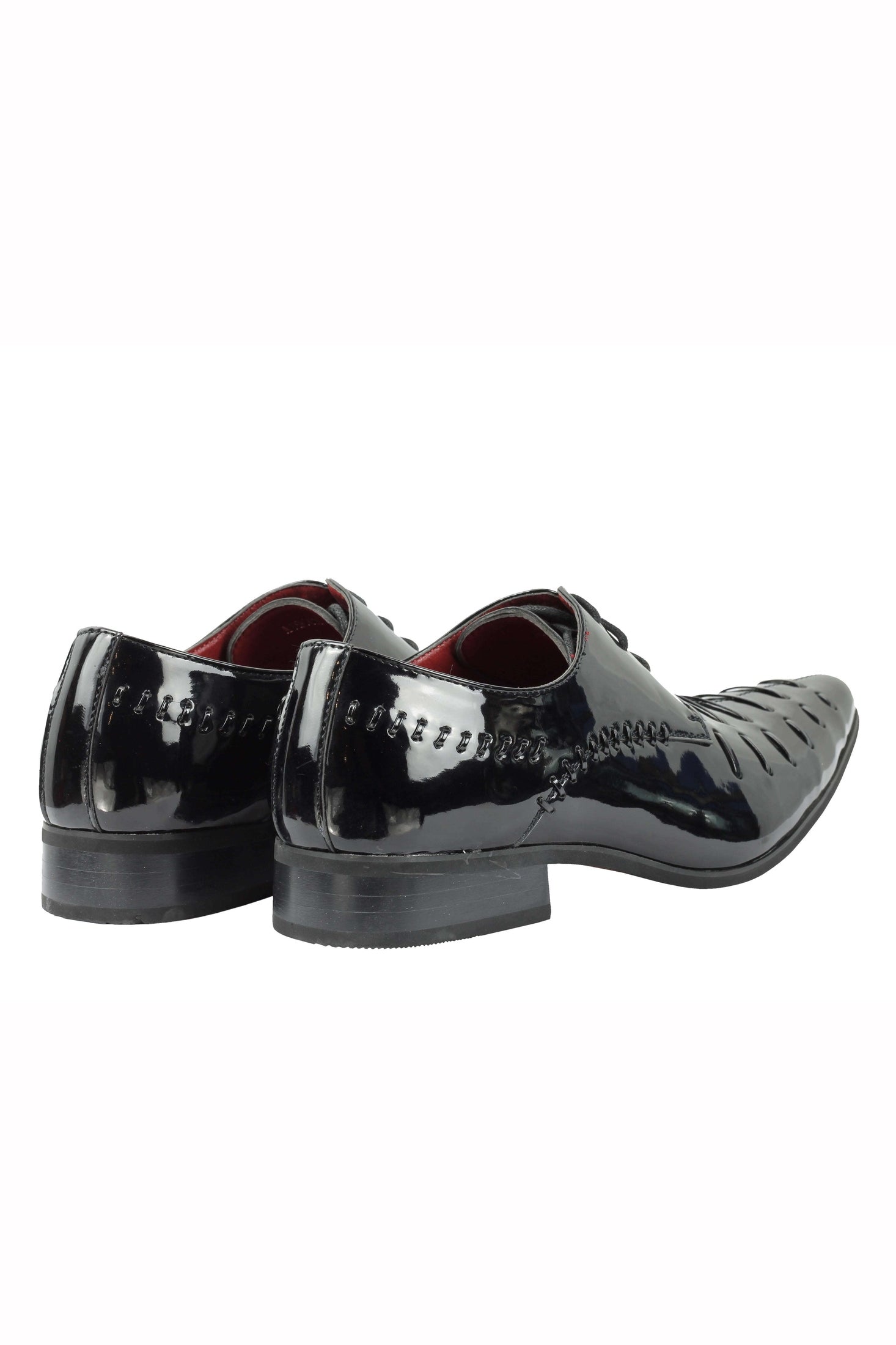 MENS SMART FORMAL SHINY PATENT LEATHER OXFORD LACE UP WEDDING WORK SHOES UK SIZE