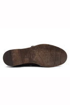 FLORENCE - BROWN WOVEN DOUBLE BUCKLE MONK