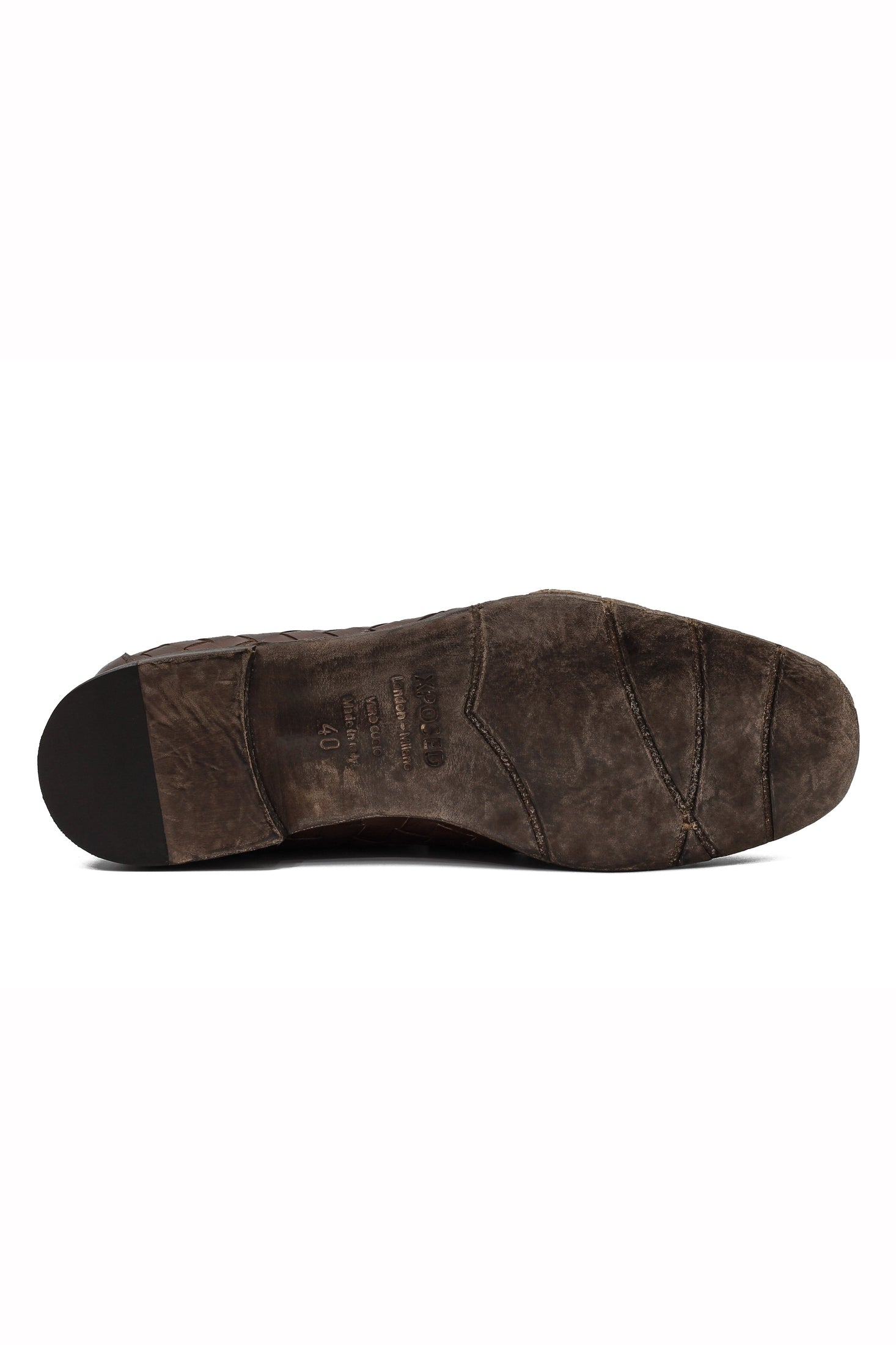 ROME – BROWN WOVEN PENNY LOAFER