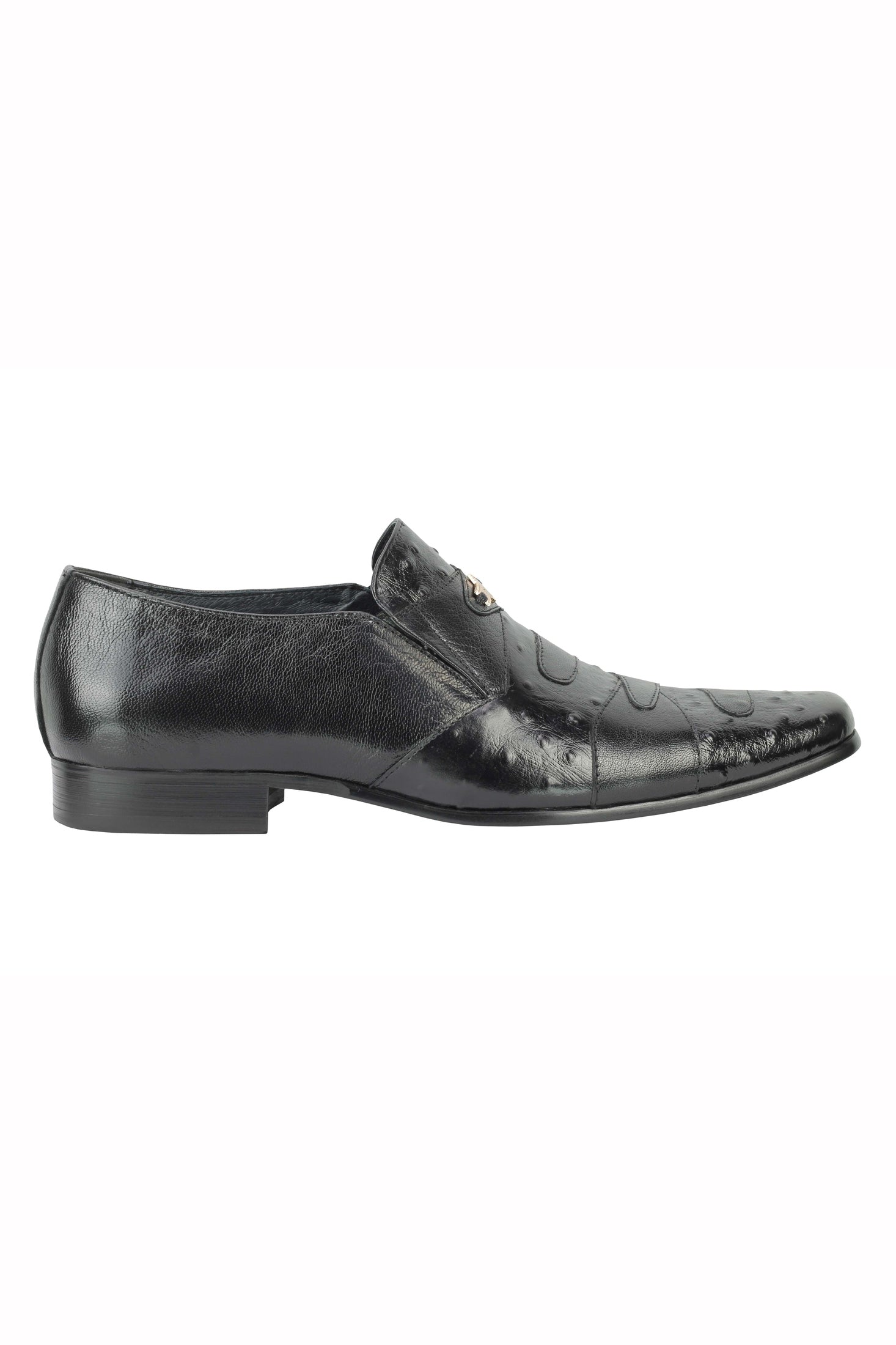 BLACK PRINTED SLIP PARTY LOAFER XPOSED London