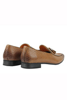 MENS VINTAGE WOVEN LEATHER LINED TASSEL MOCCASIN LOAFERS RETRO SMART CASUAL SHOES