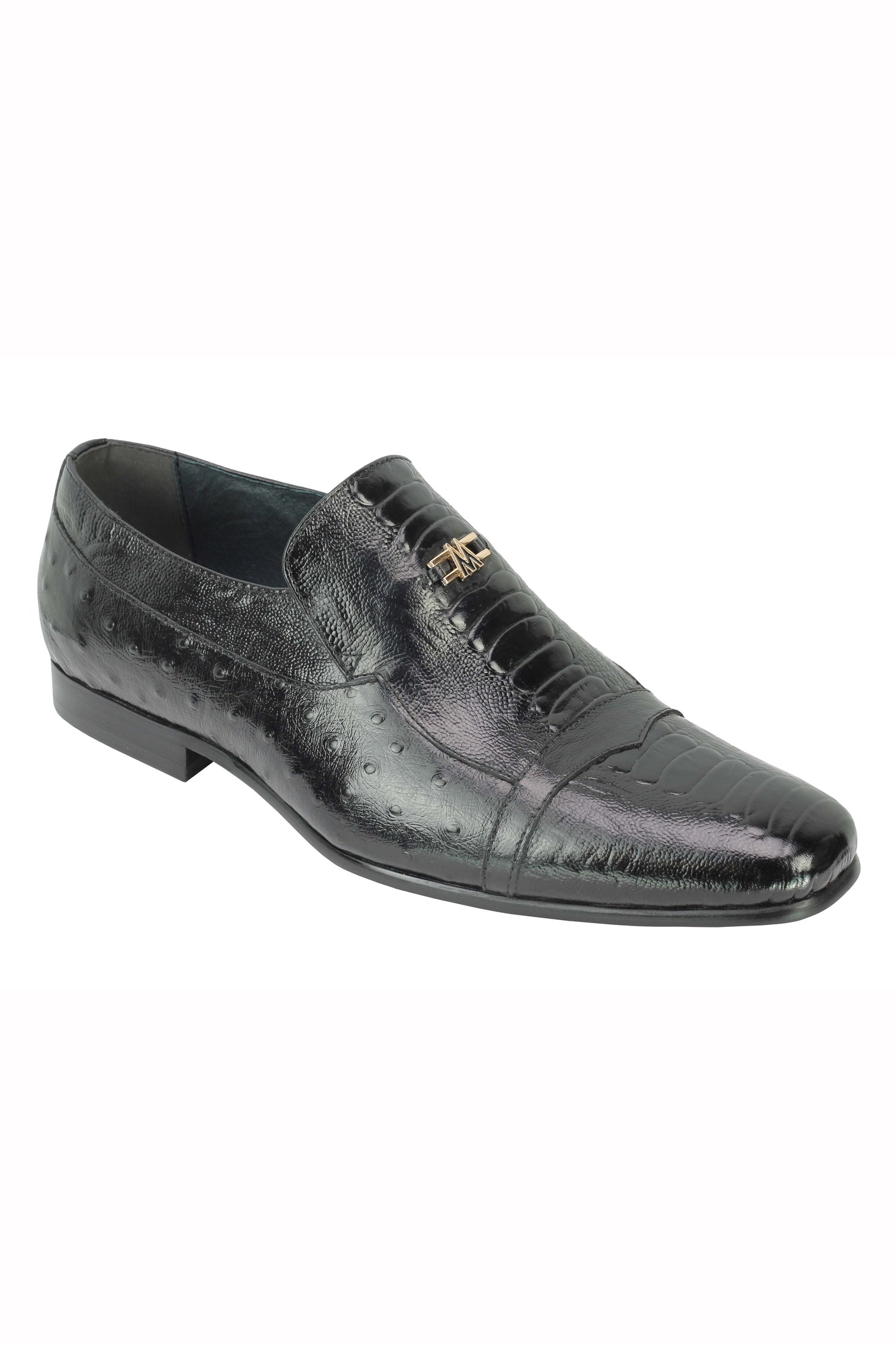 BLACK PRINTED PARTY LOAFER