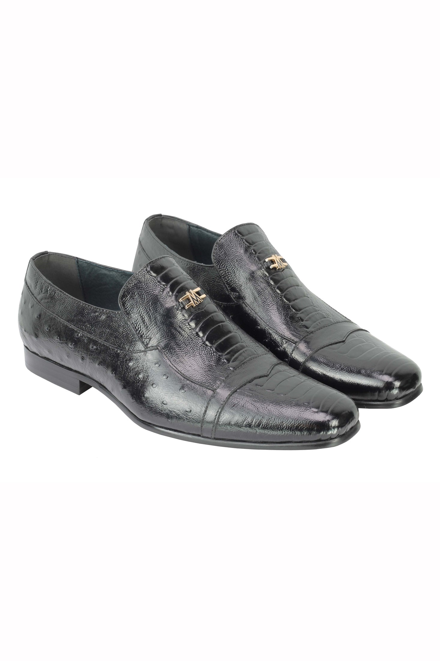 BLACK PRINTED PARTY LOAFER