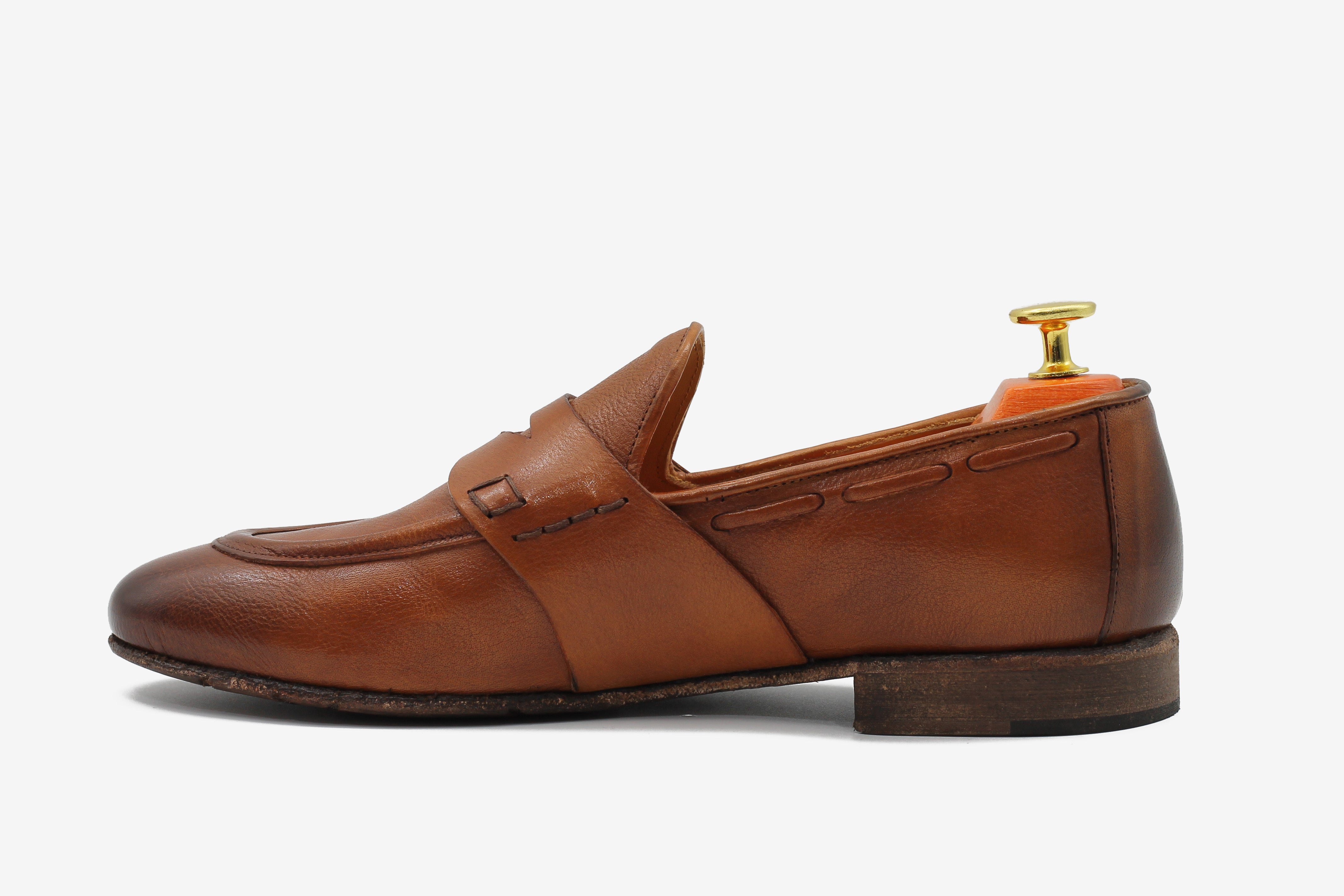 NAPLES 01 - TAN PENNY LOAFER