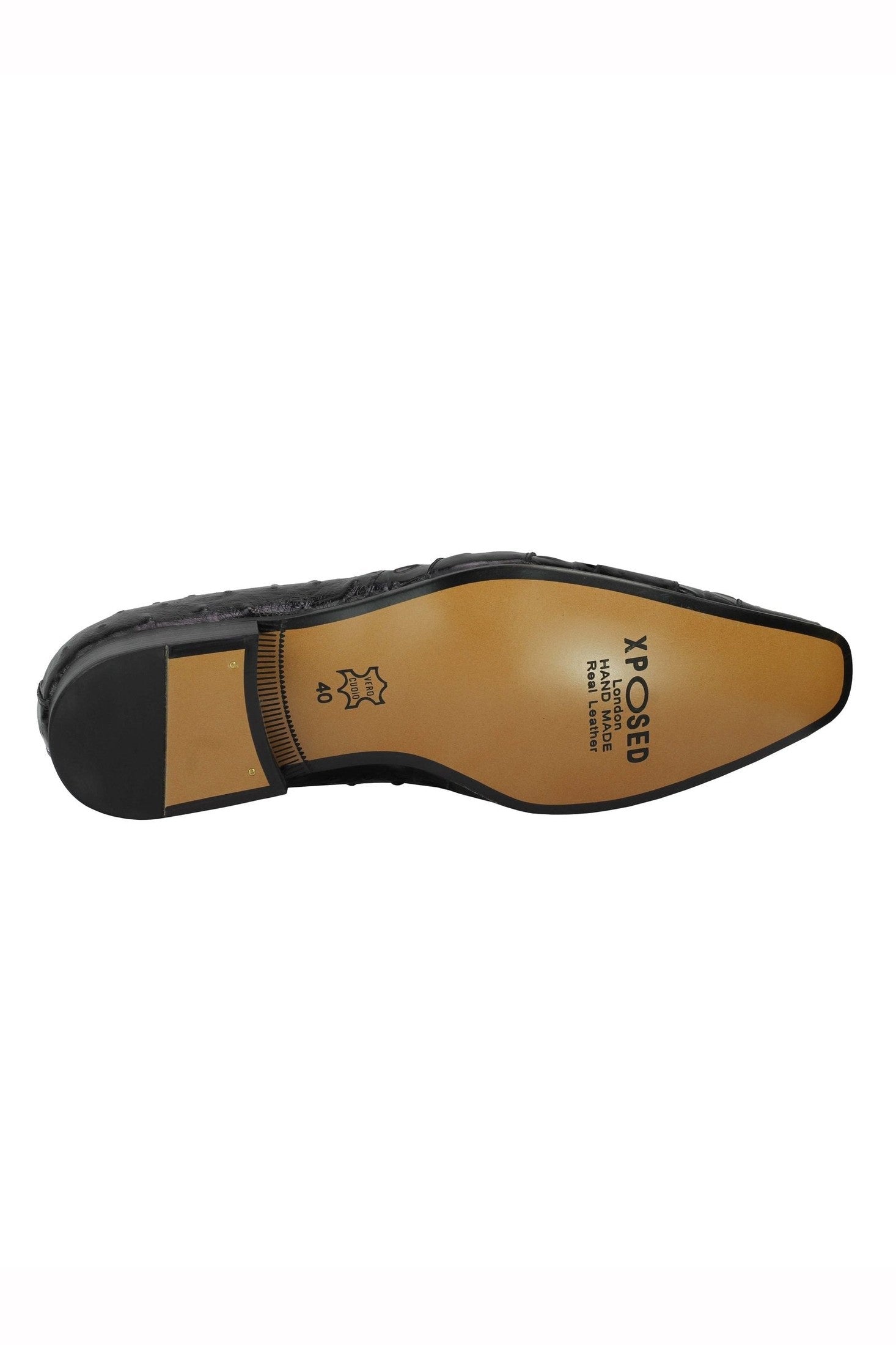 BLACK POLISHED PRINTED LOAFER