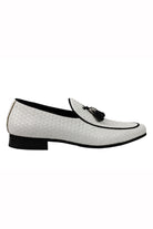 MENS VINTAGE WOVEN LEATHER LINED TASSEL MOCCASIN LOAFERS RETRO SMART CASUAL SHOES